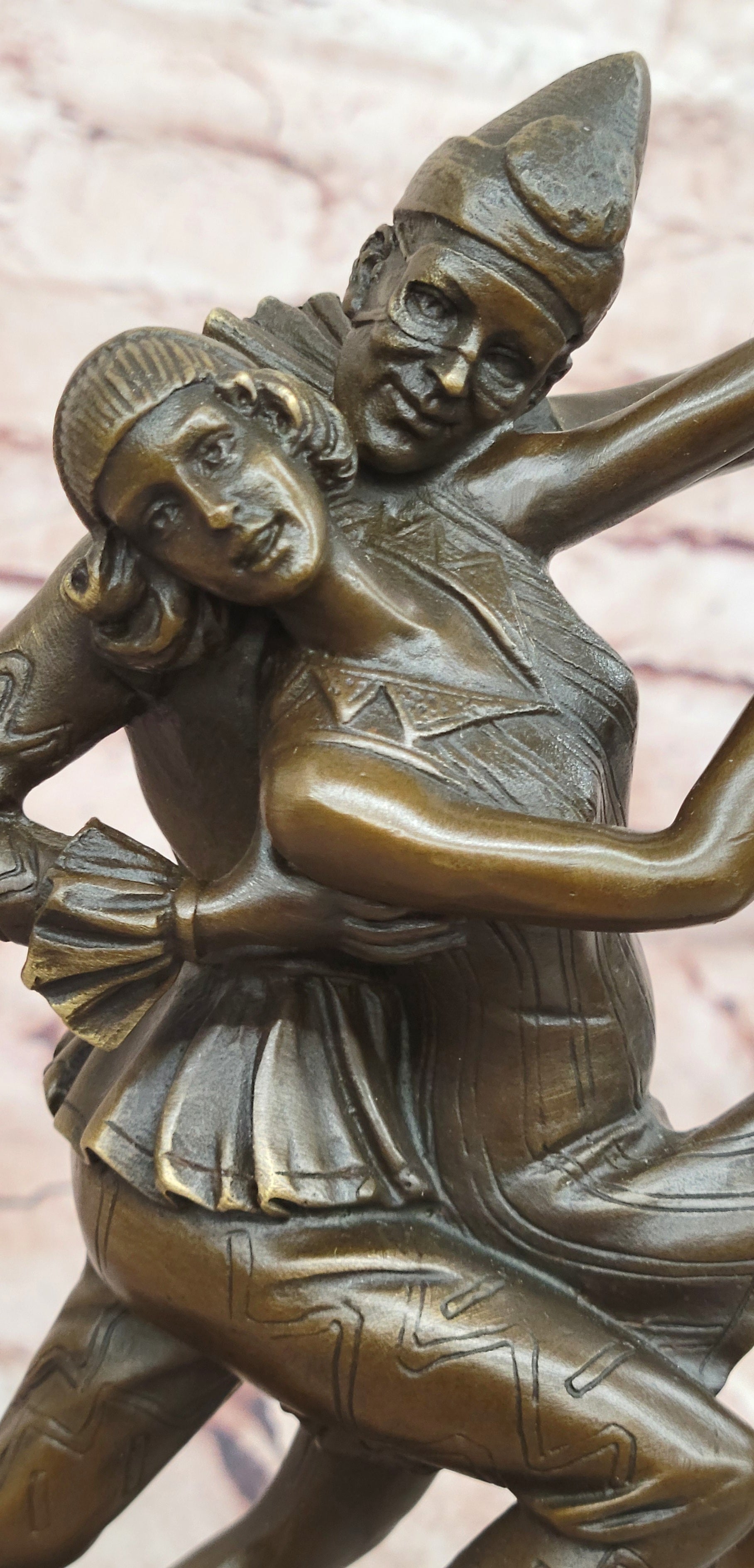 Otto Poertzel Bronze Dancing Figures Statue Art Deco Museum Quality Sculpture