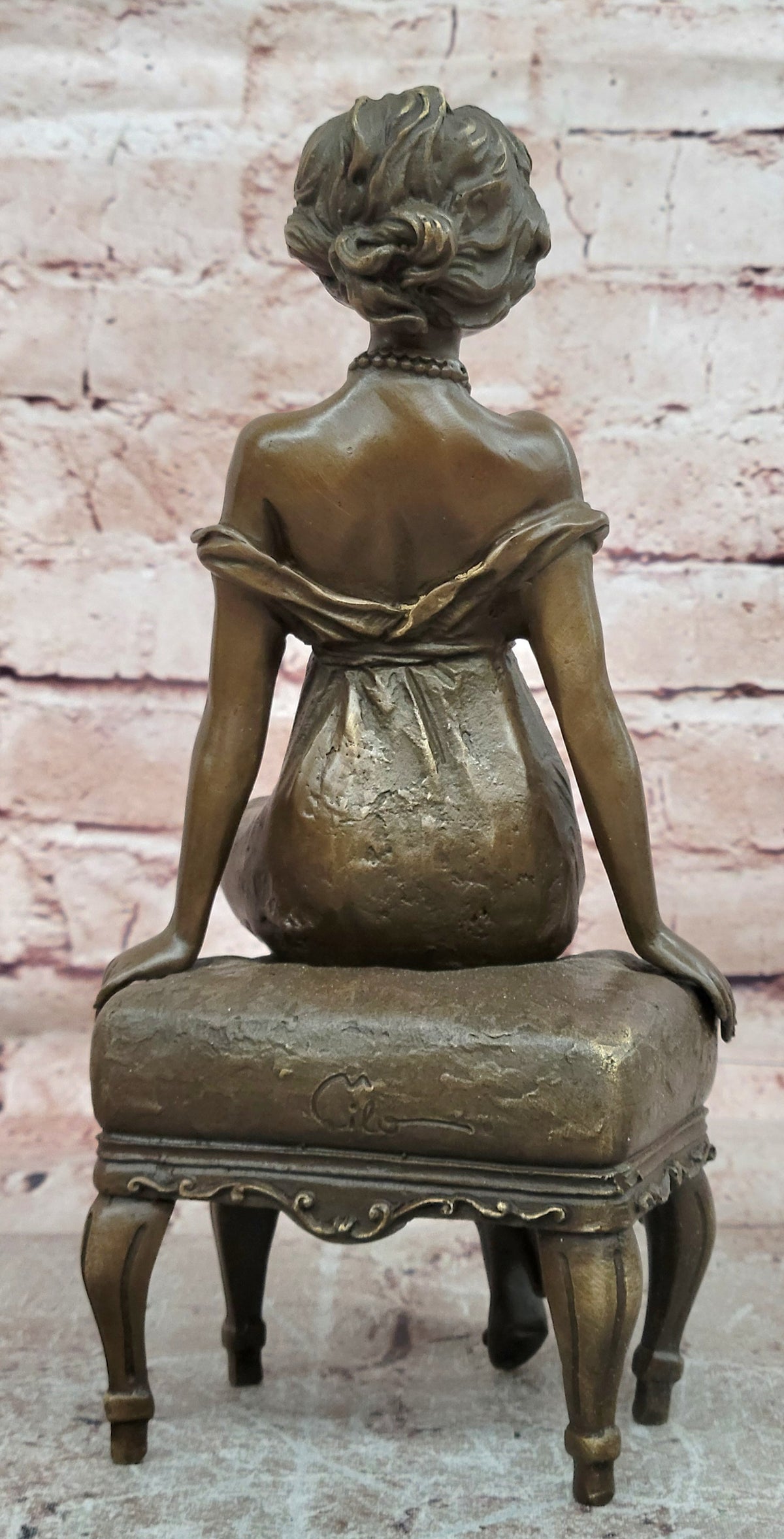 Museum Quality Milo Bronze Nude Woman Figurine Erotic Art Deco Sculpture