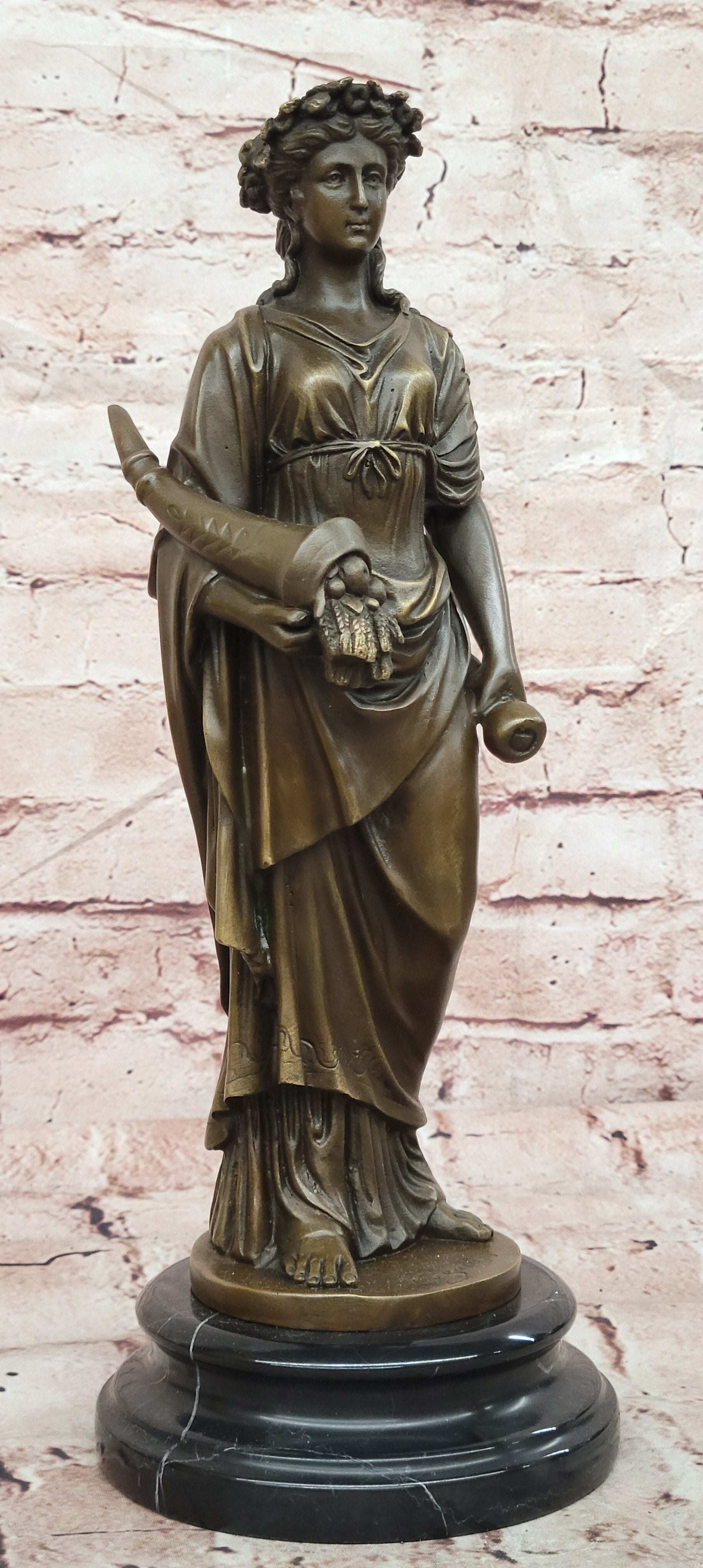 Bronze Seasonal Goddess Statue Four Seasons Signed Cesaro Fine Art Artwork