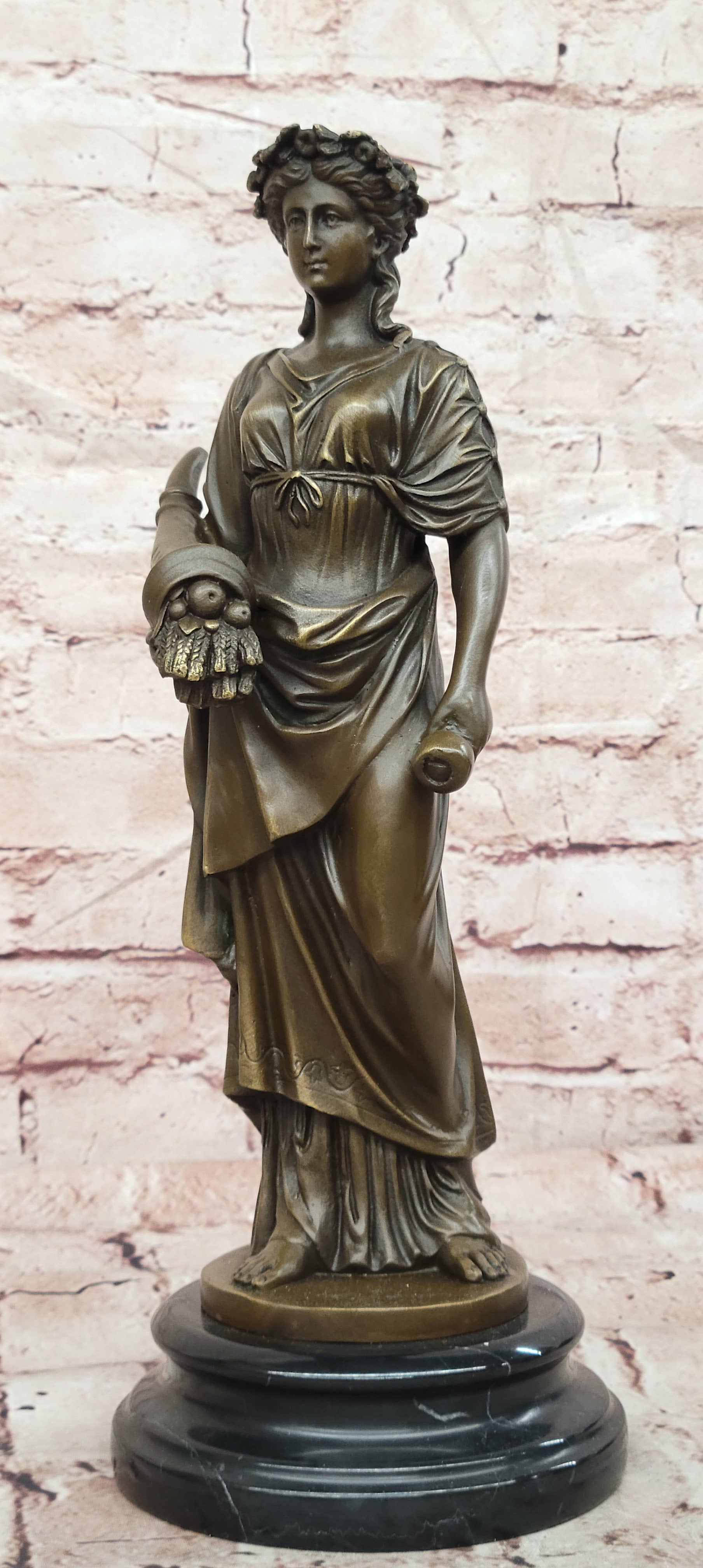 Bronze Seasonal Goddess Statue Four Seasons Signed Cesaro Fine Art Artwork