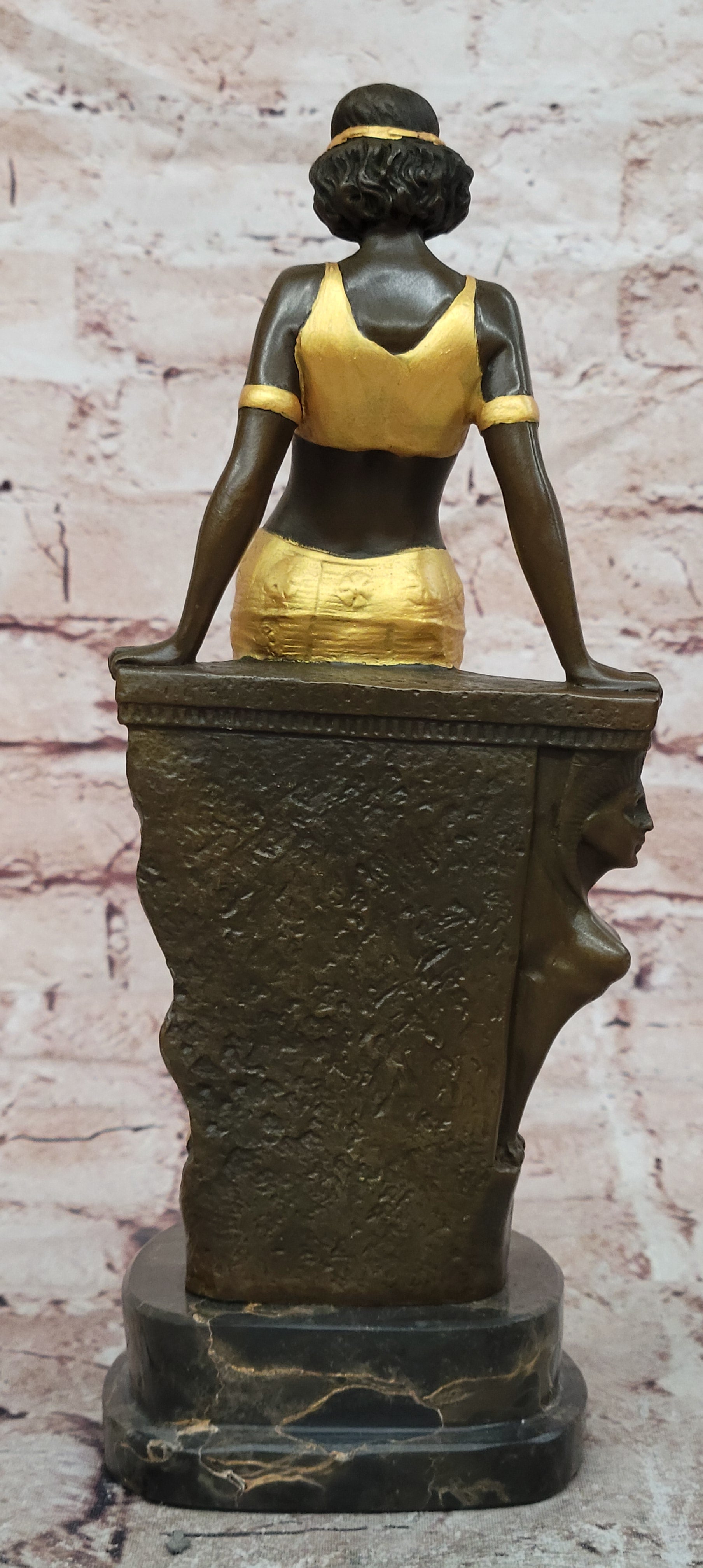 Milo Bronze Art Deco Dancer Statue Egyptian Princess Fine Art Collectible
