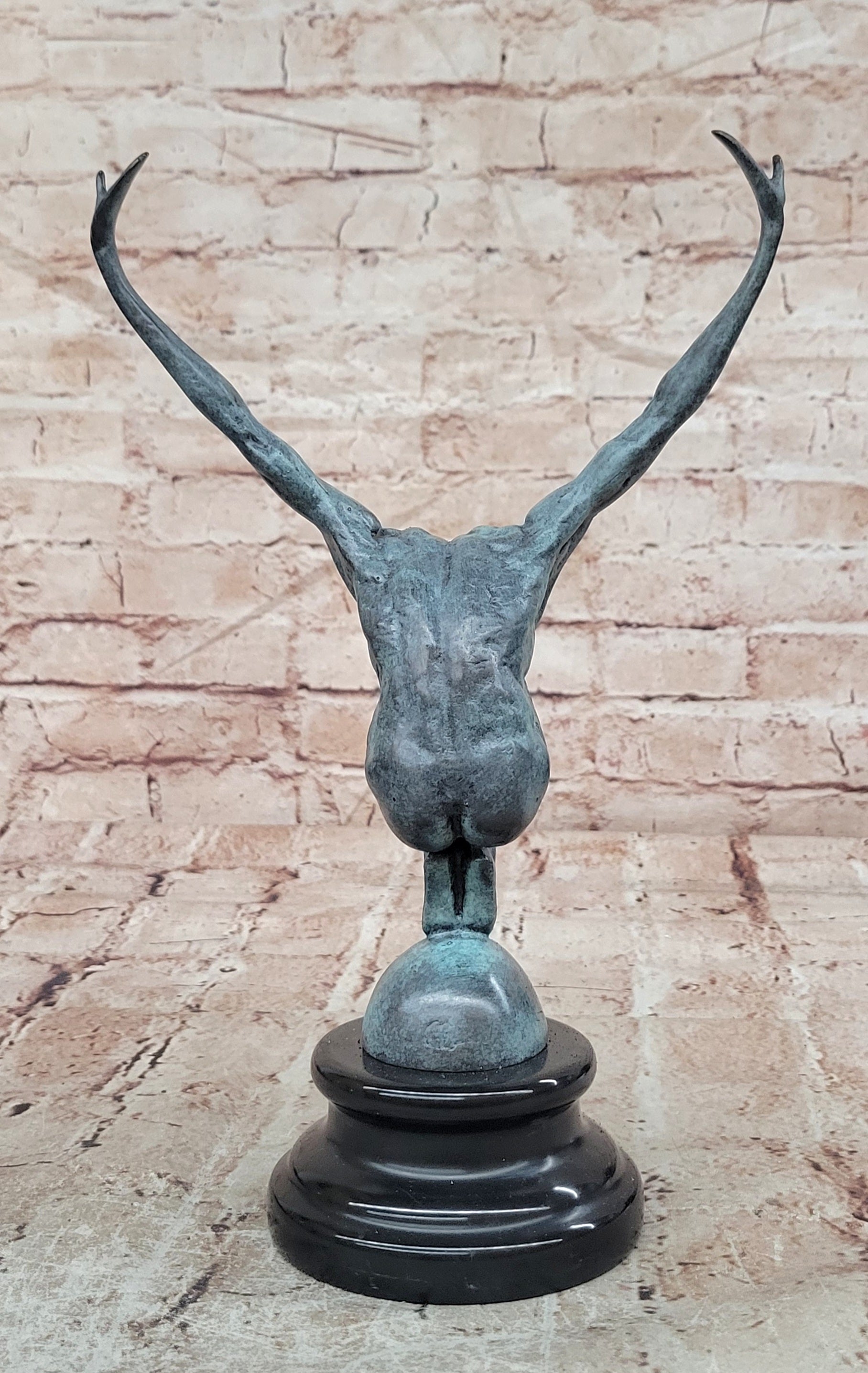 Bronze Swimming Athlete Sculpture Signed Milo Male Diver Fine Art Statue