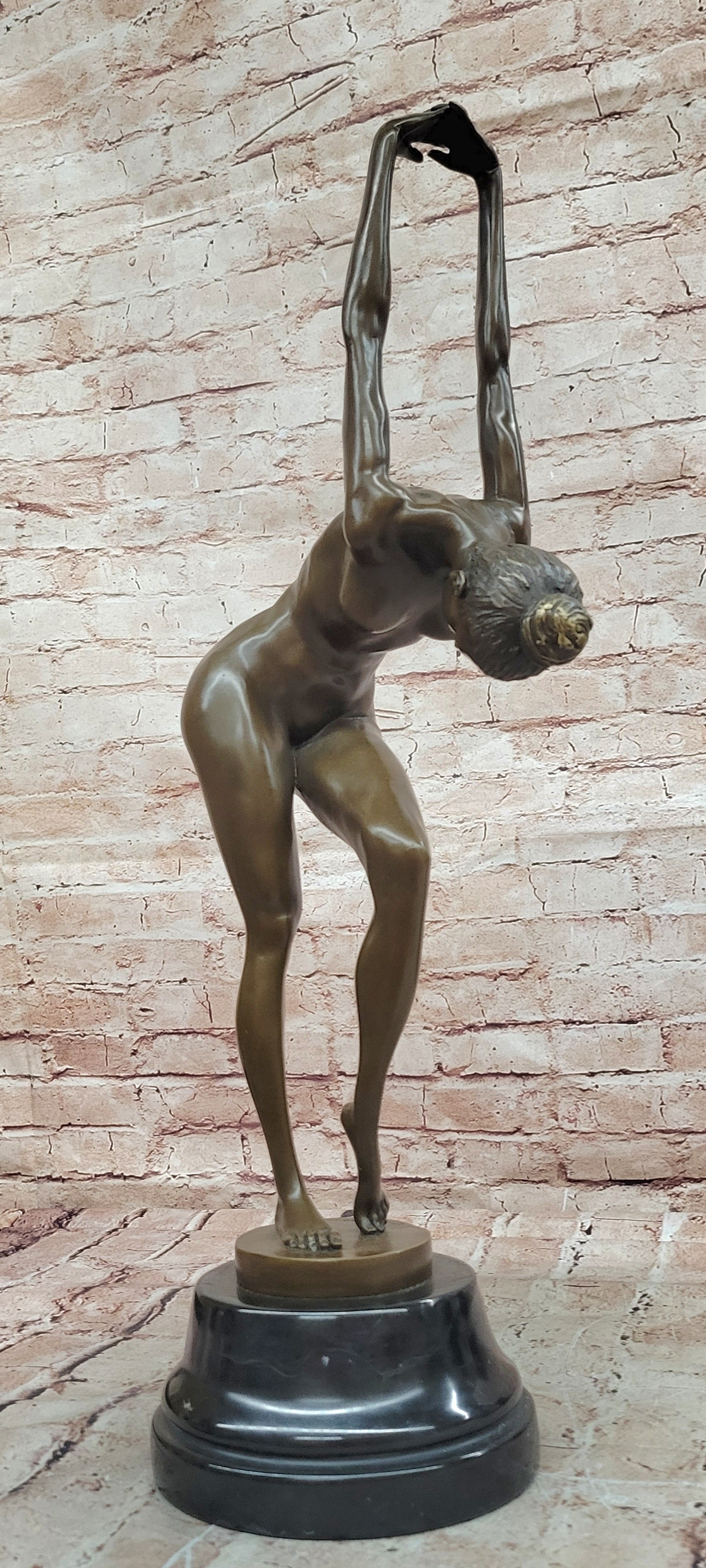 Handcrafted Cesaro Bronze Nude Woman Sculpture Hot Cast Museum Quality