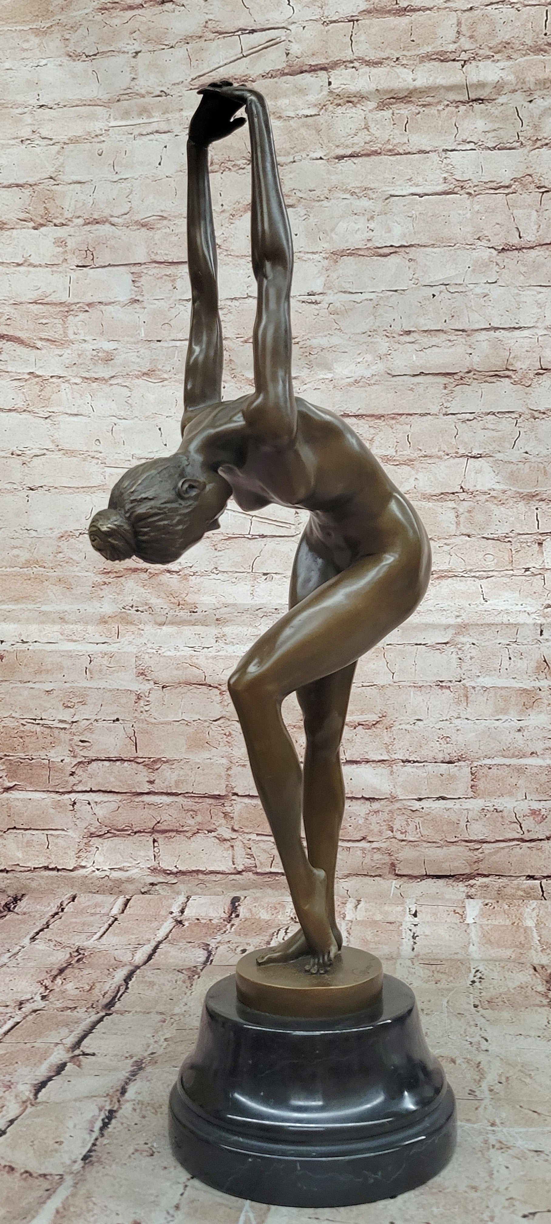 Handcrafted Cesaro Bronze Nude Woman Sculpture Hot Cast Museum Quality