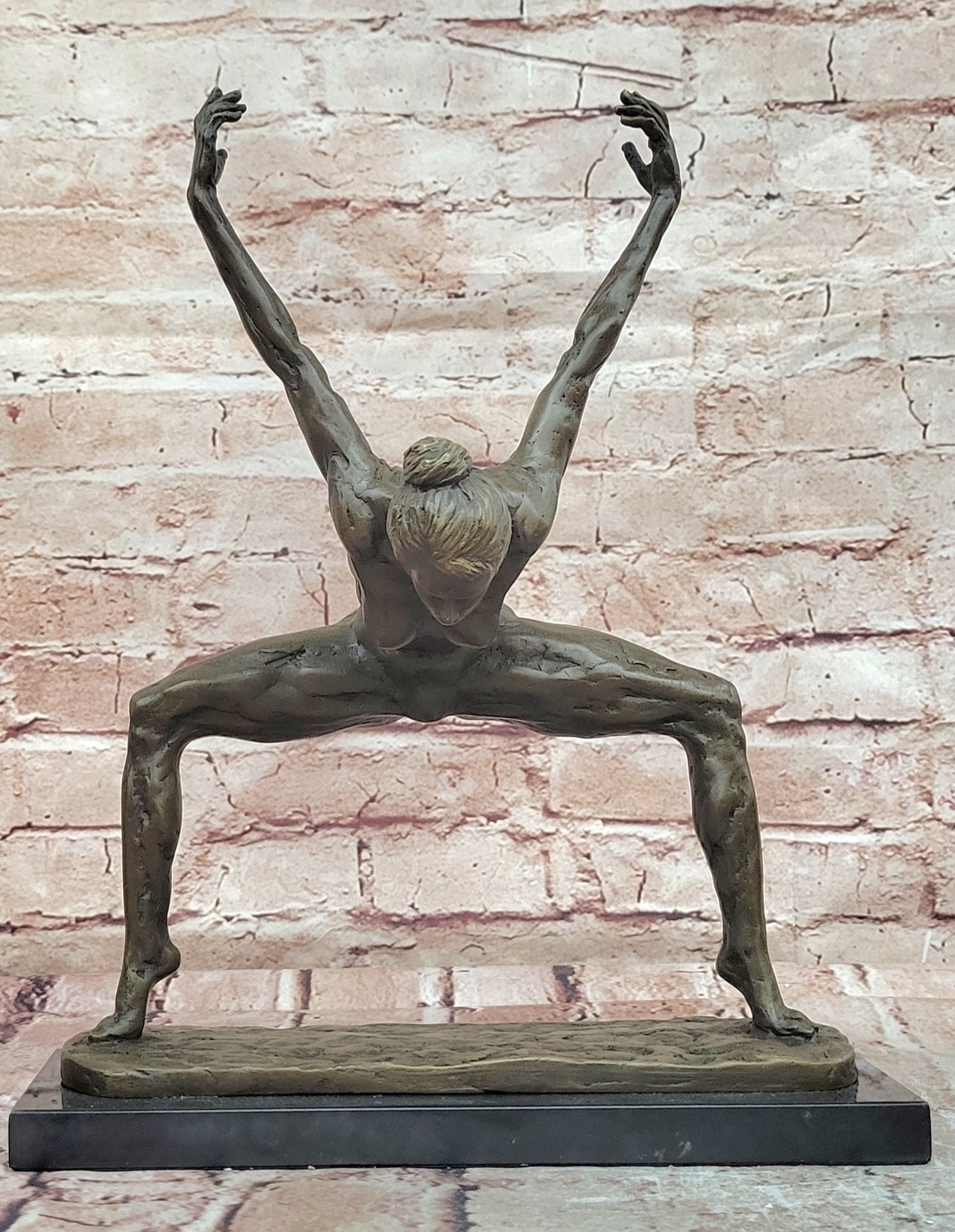 Milo Bronze Abstract Dancer Sculpture Sophisticated Modern Fine Art Piece