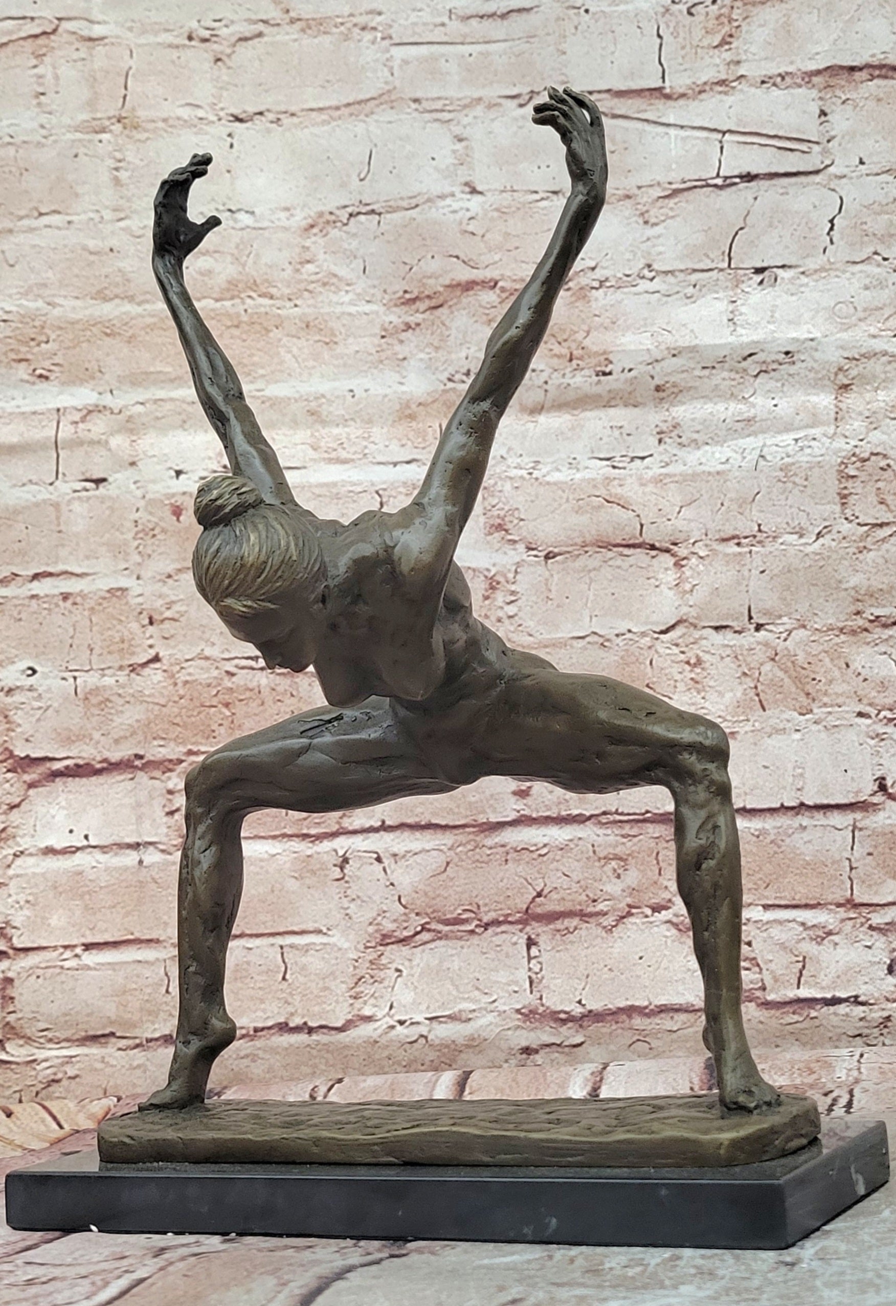 Milo Bronze Abstract Dancer Sculpture Sophisticated Modern Fine Art Piece