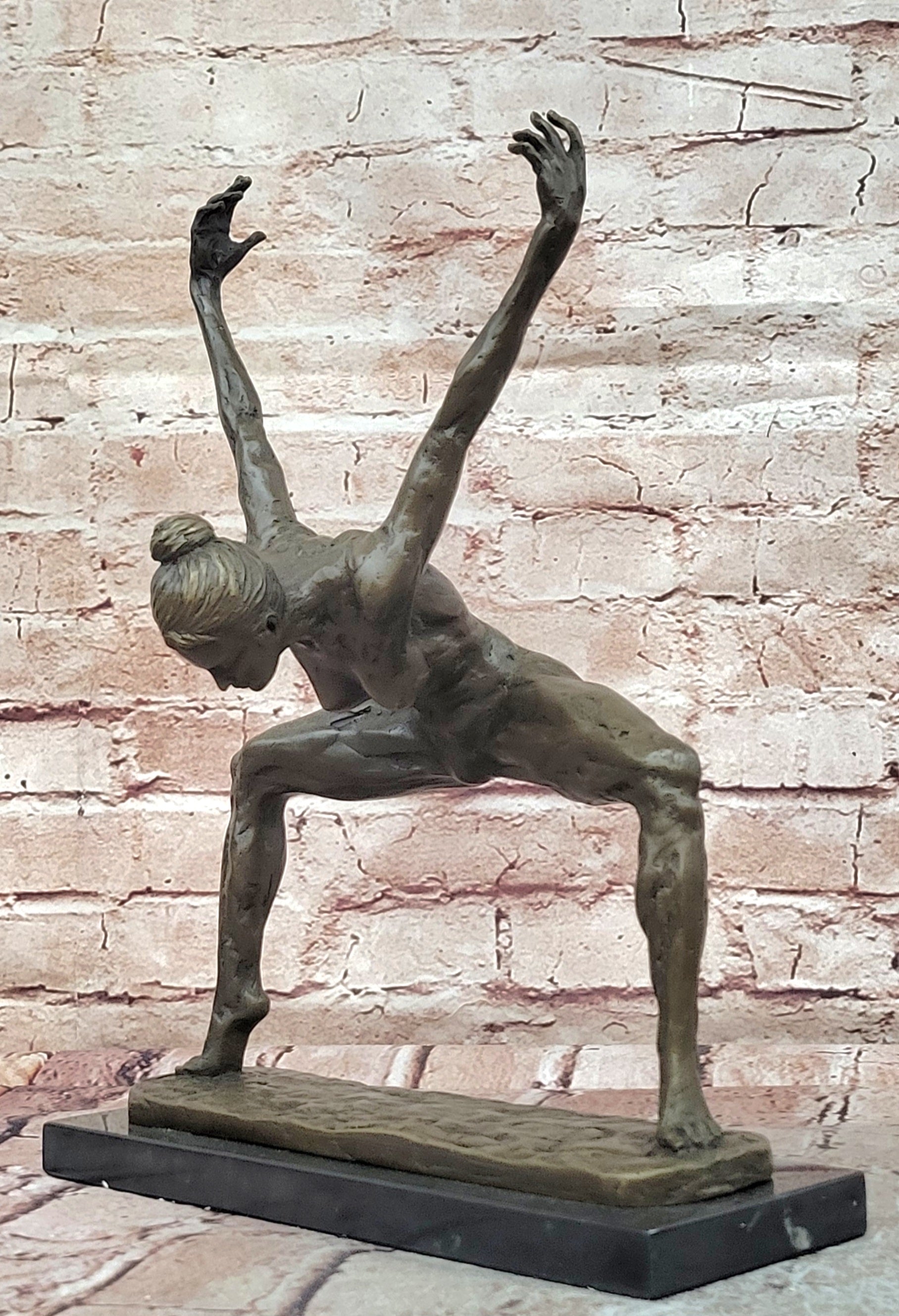 Milo Bronze Abstract Dancer Sculpture Sophisticated Modern Fine Art Piece