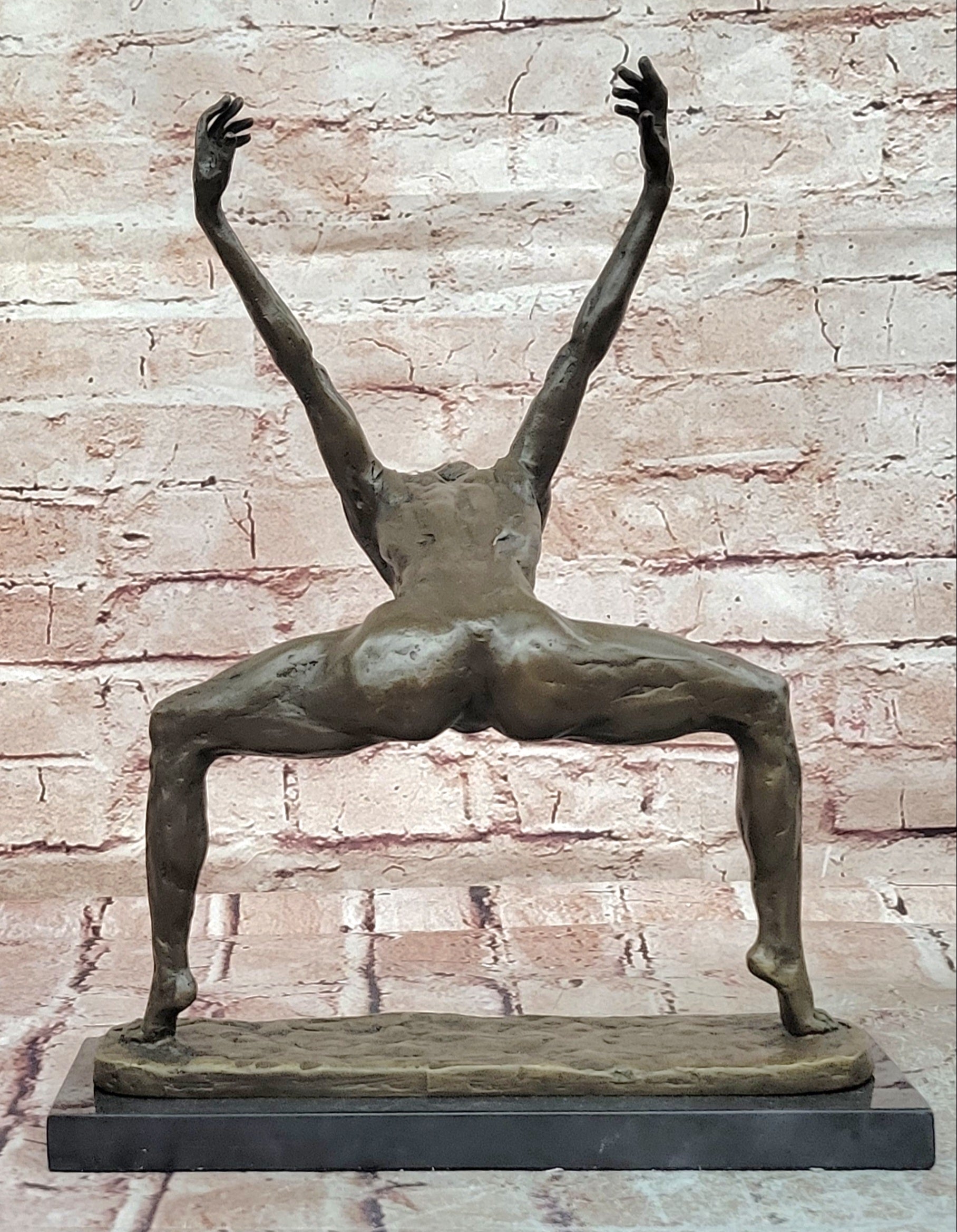 Milo Bronze Abstract Dancer Sculpture Sophisticated Modern Fine Art Piece
