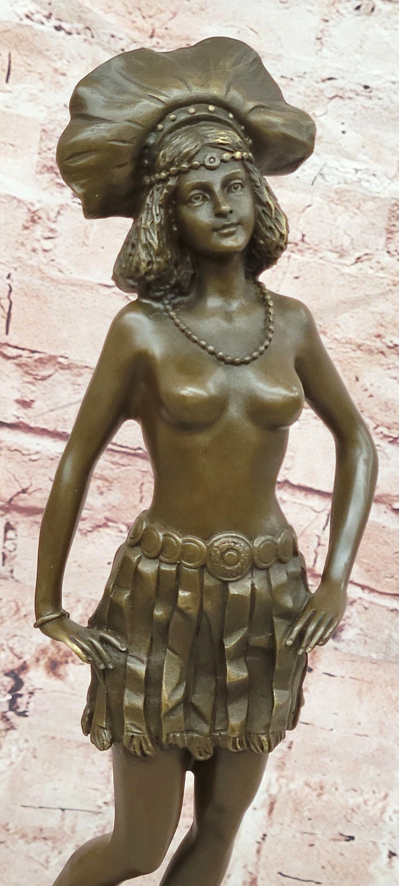 Bronze Elegant Lady Sculpture Josef Lorenzl Art Deco Collectible Artwork Art