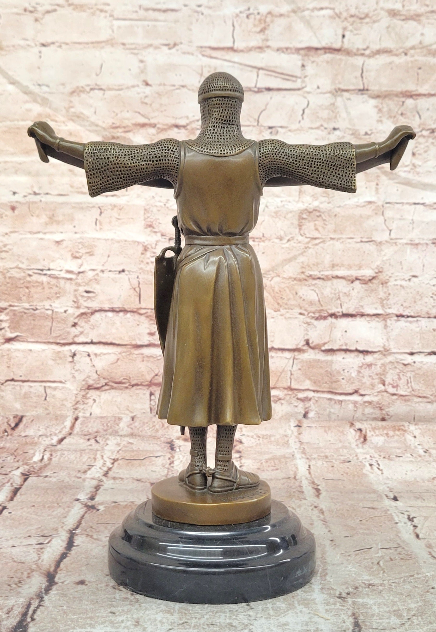 Fremiet Bronze Fine Art Sculpture Credo Figurine Hand Made Collectible Statue