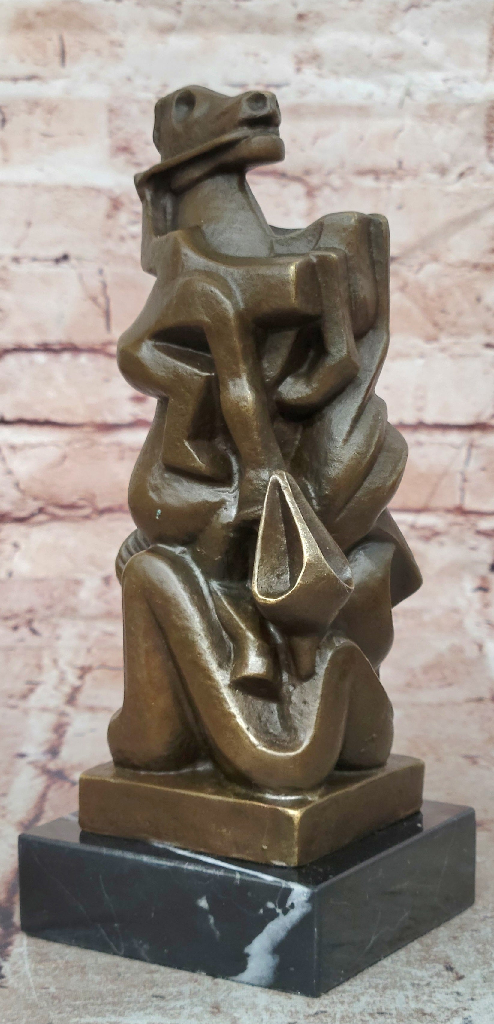 Willem Reijers Inspired Bronze Woman Horse Sculpture Mid Century Art Statue