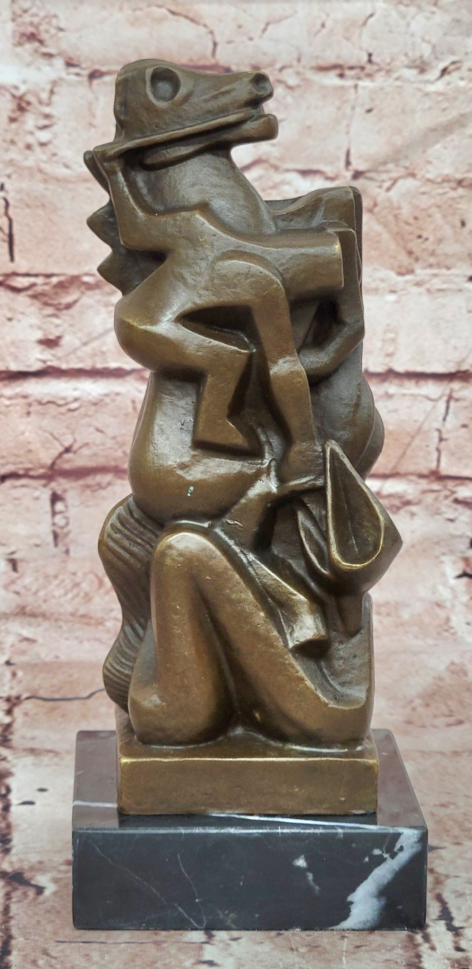 Willem Reijers Inspired Bronze Woman Horse Sculpture Mid Century Art Statue