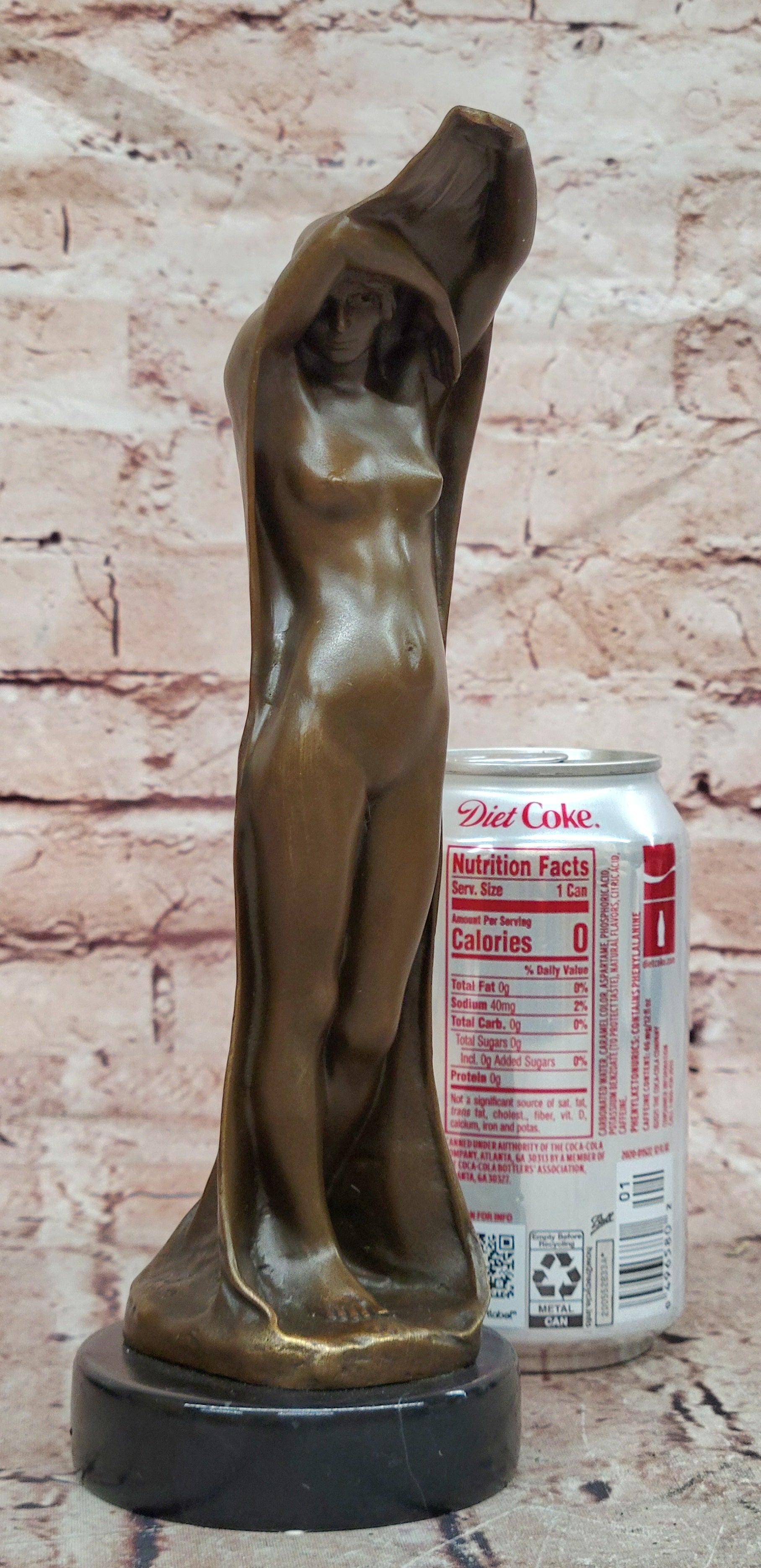 Bronze Contemporary Female Statue Signed Milo Woman at Night Artwork Decor