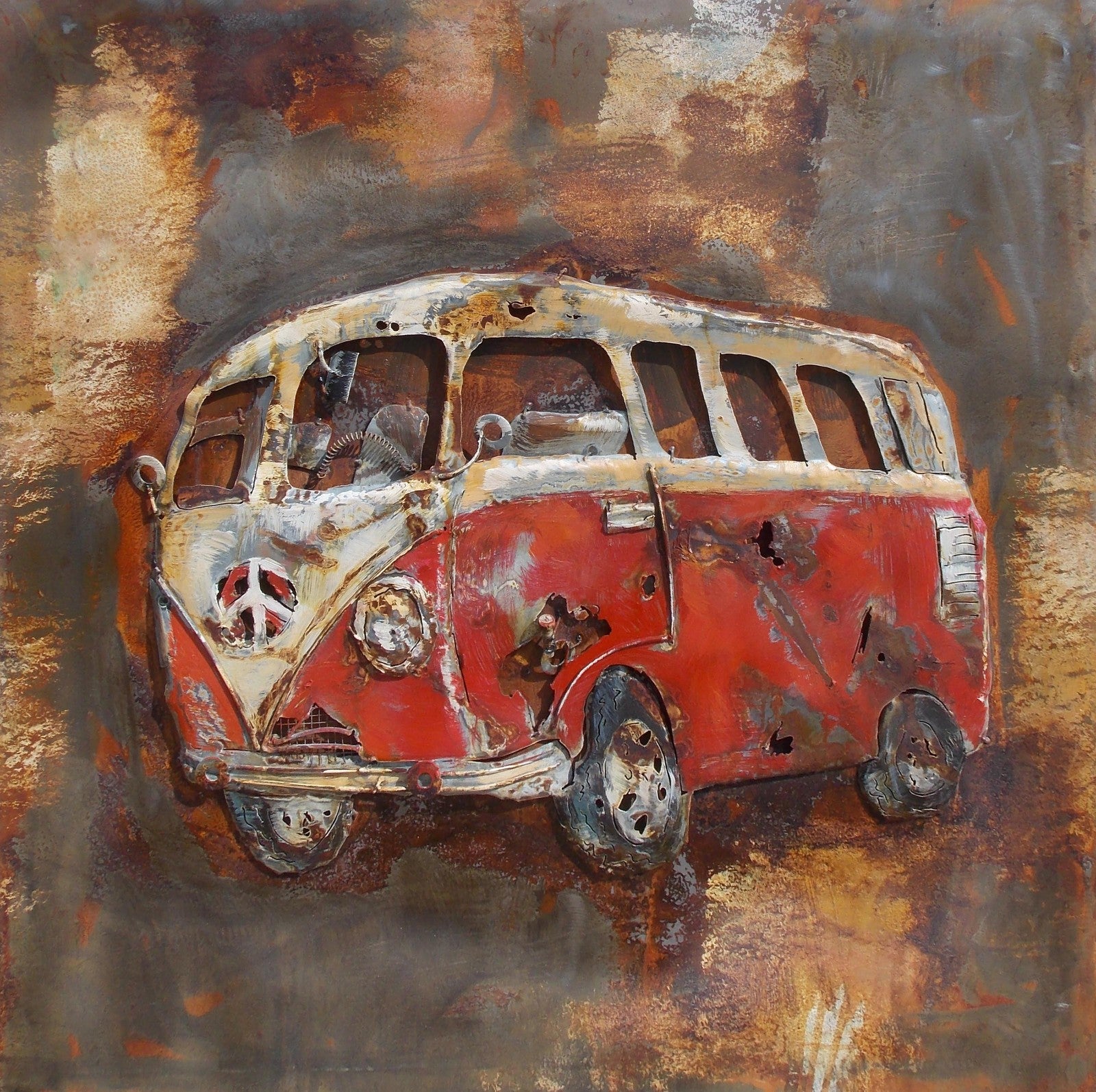 New Car decoration art custom beetle 3d painting graduation souvenirs oil painting