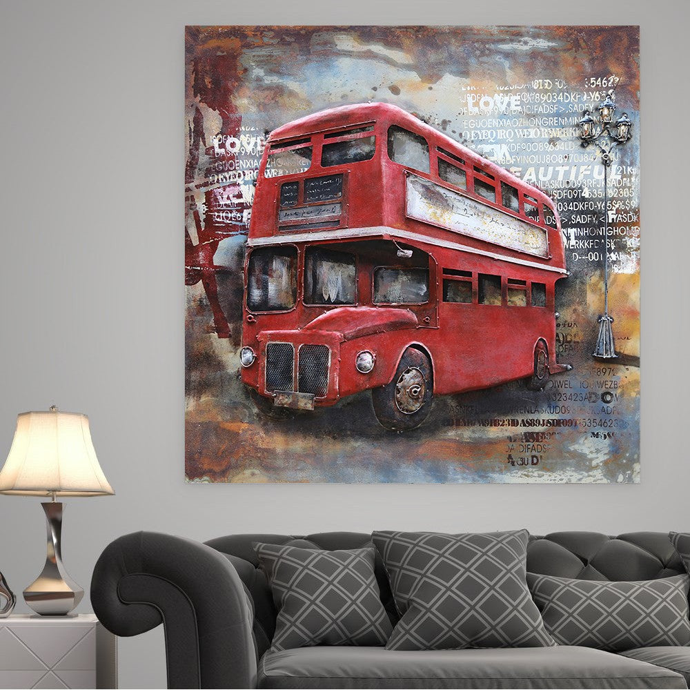 3D Paintings On Metal Canvas Multi Color Background Oil Paintings Abstract Modern