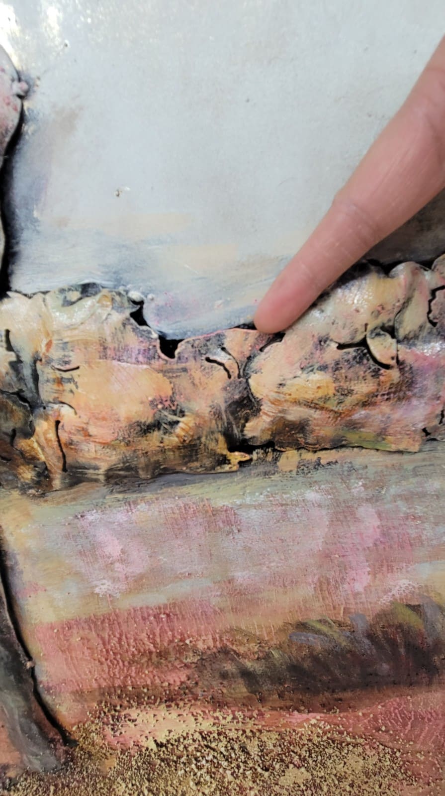 "Abstract Colorful Elephant" All Metal Canvas Wall Art Home office Decoration