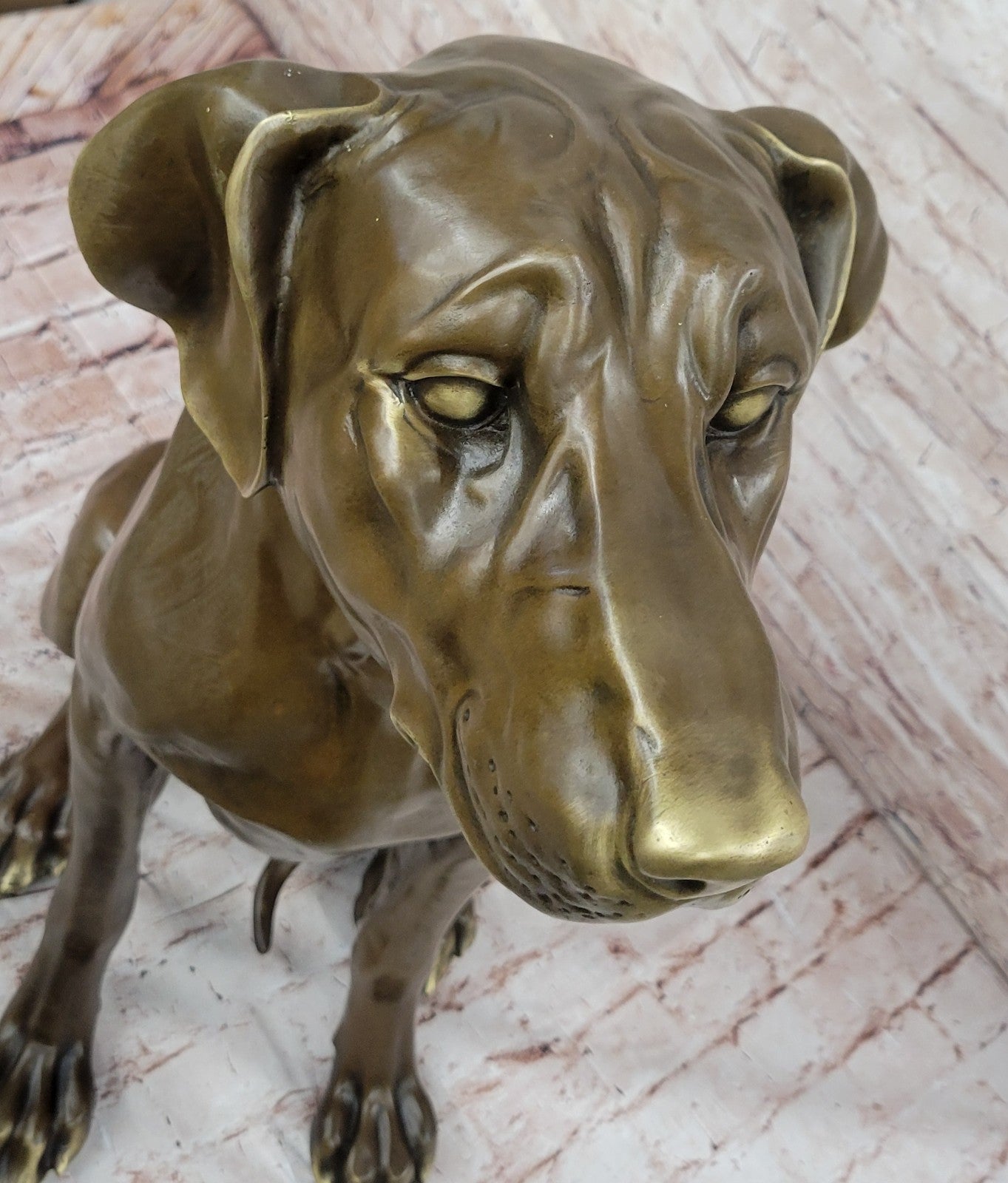 Bronze Sculptures Dog Hand cast solid bronze Bloodhound sculpture Dog Artwork