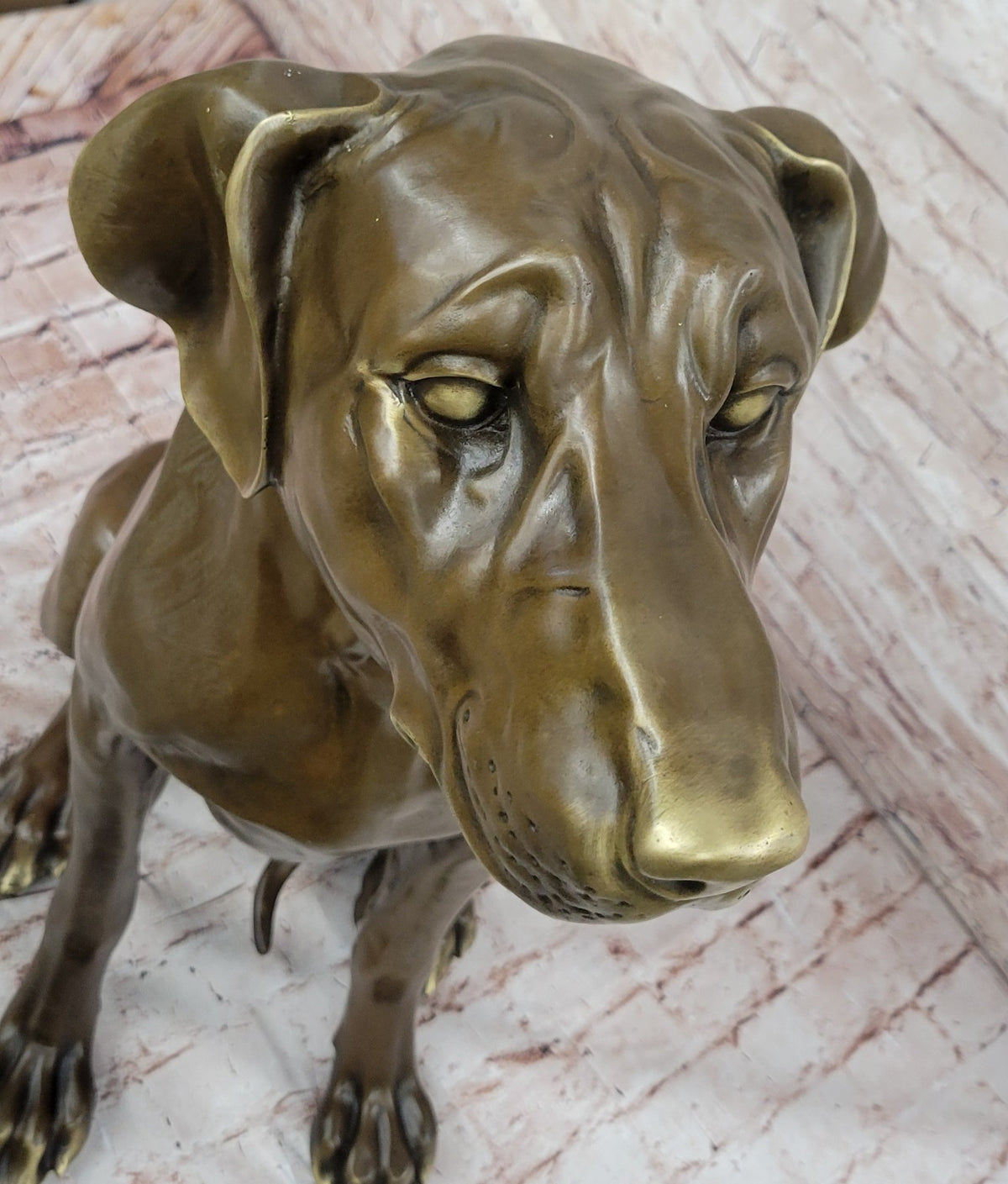 Bronze Sculptures Dog Hand cast solid bronze Bloodhound sculpture Dog Artwork