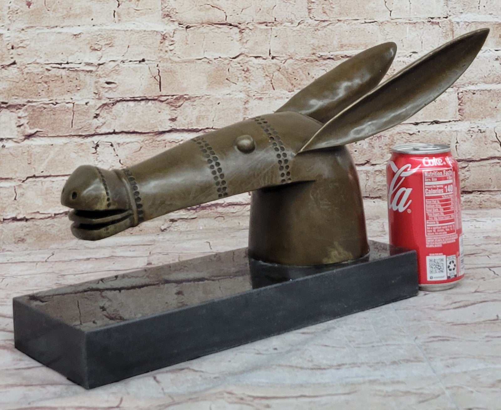 European Bronze Finery Picasso Donkey Hand Made by Lost Wax Method Statue