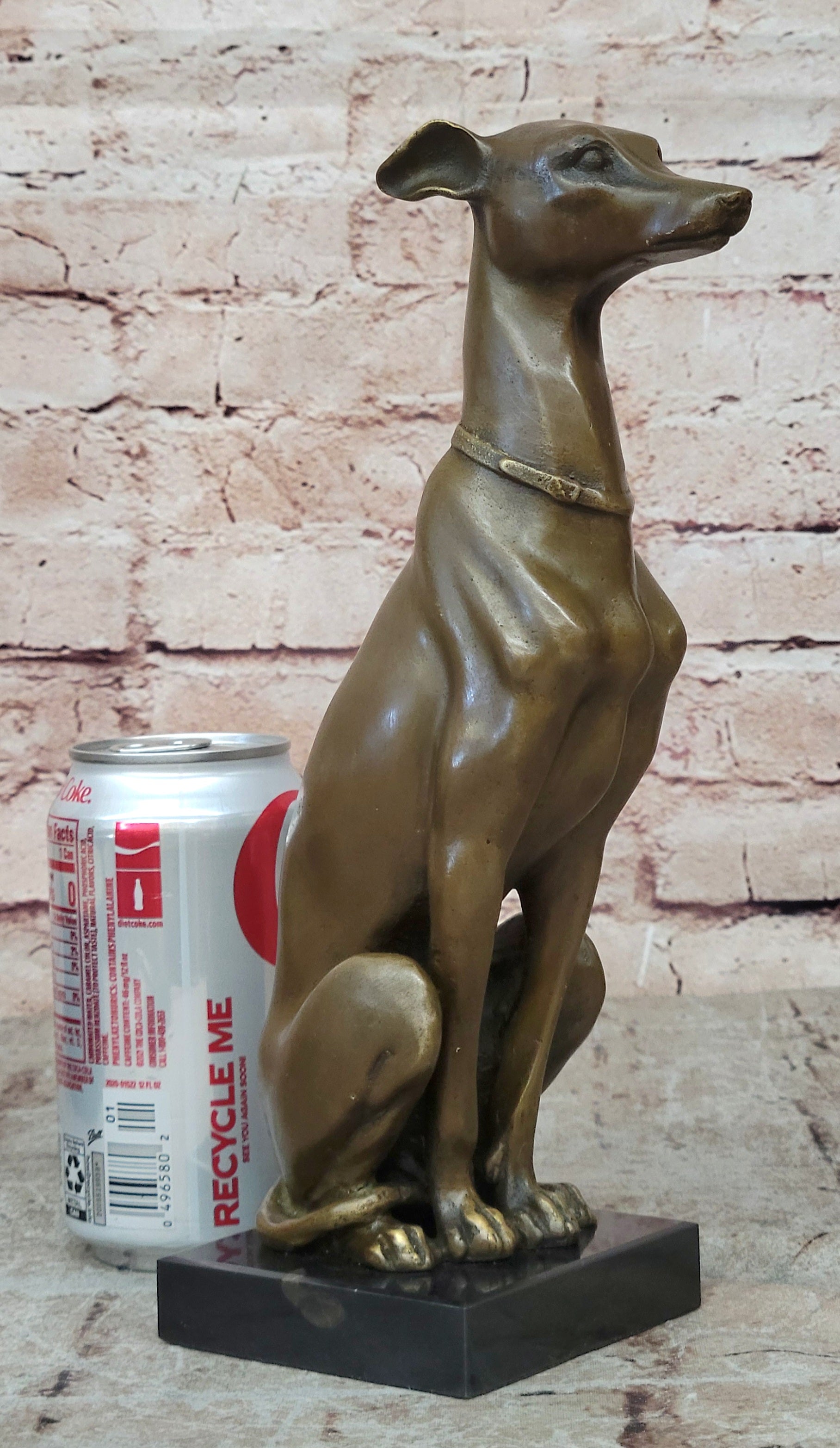 Art Deco Greyhound Dog Bronze Sculpture Museum Quality Figurine Figure Gift 