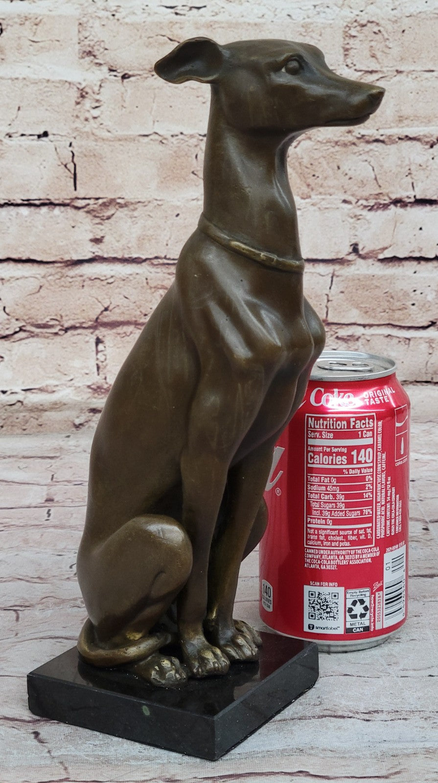 Art Deco Greyhound Dog Bronze Sculpture Museum Quality Figurine Figure Gift 