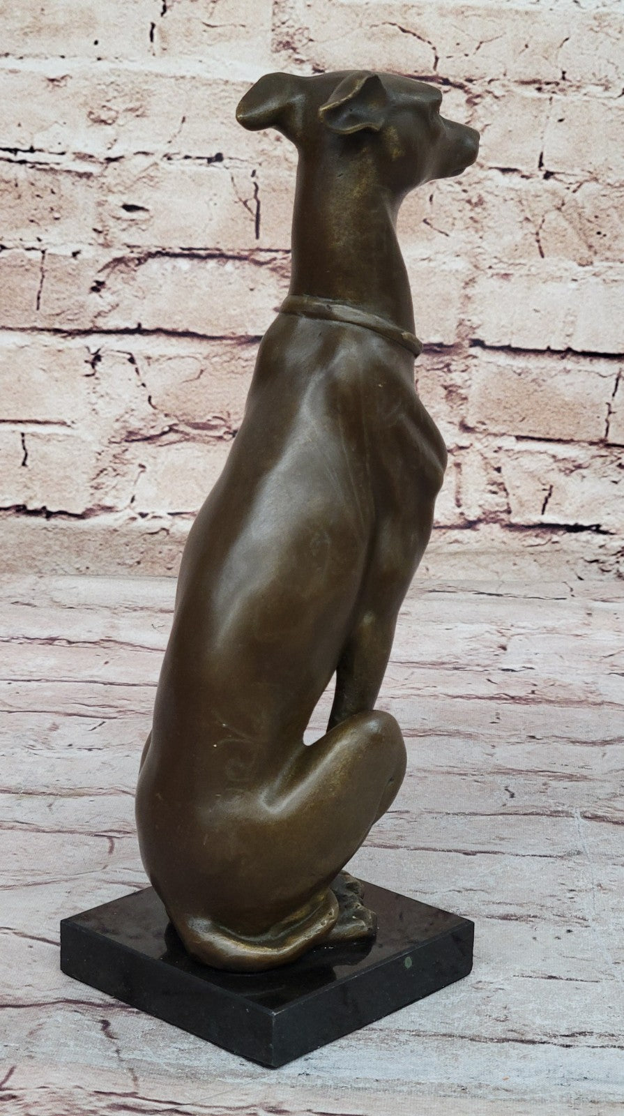 Art Deco Greyhound Dog Bronze Sculpture Museum Quality Figurine Figure Gift 