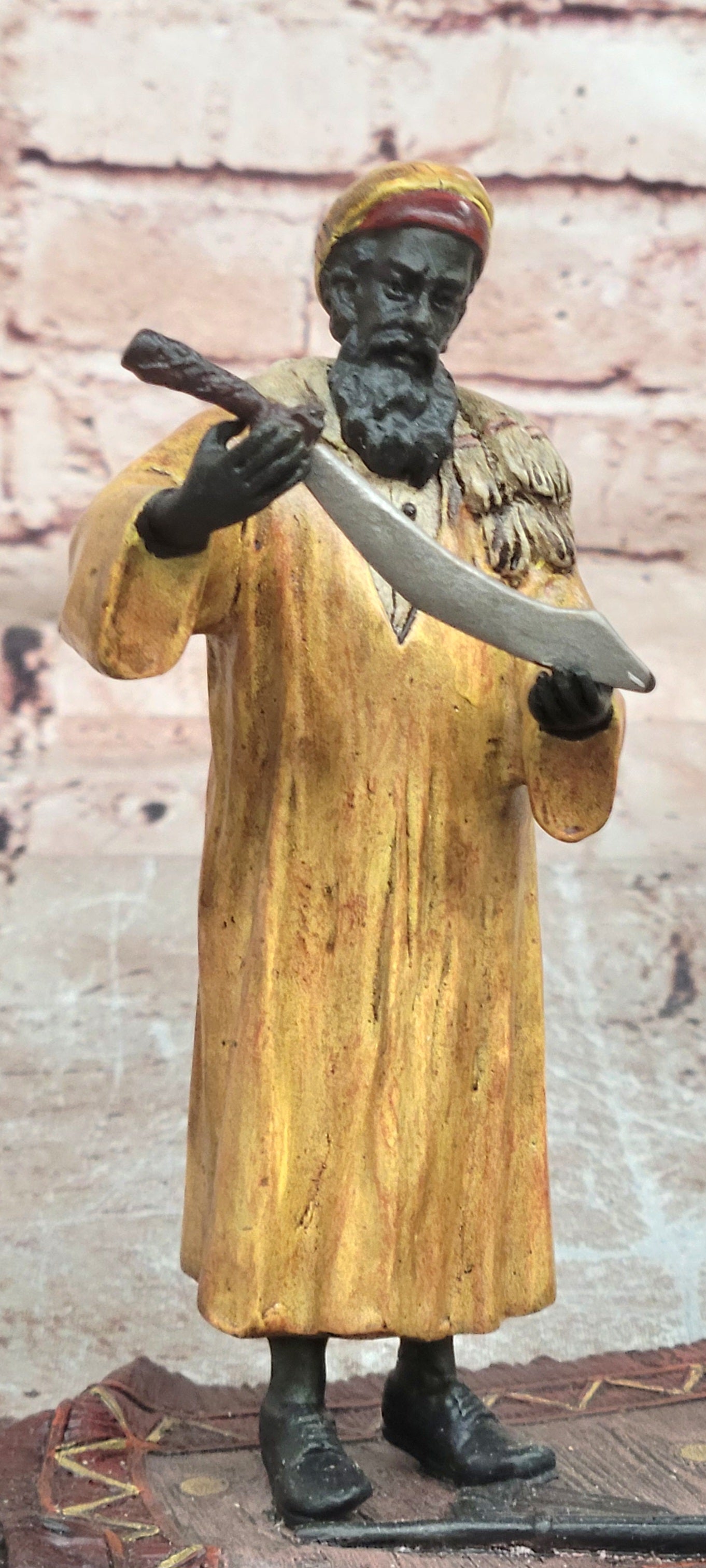 Vienna Bergman Bronze Arab Merchant with Carpet Collectible Statue