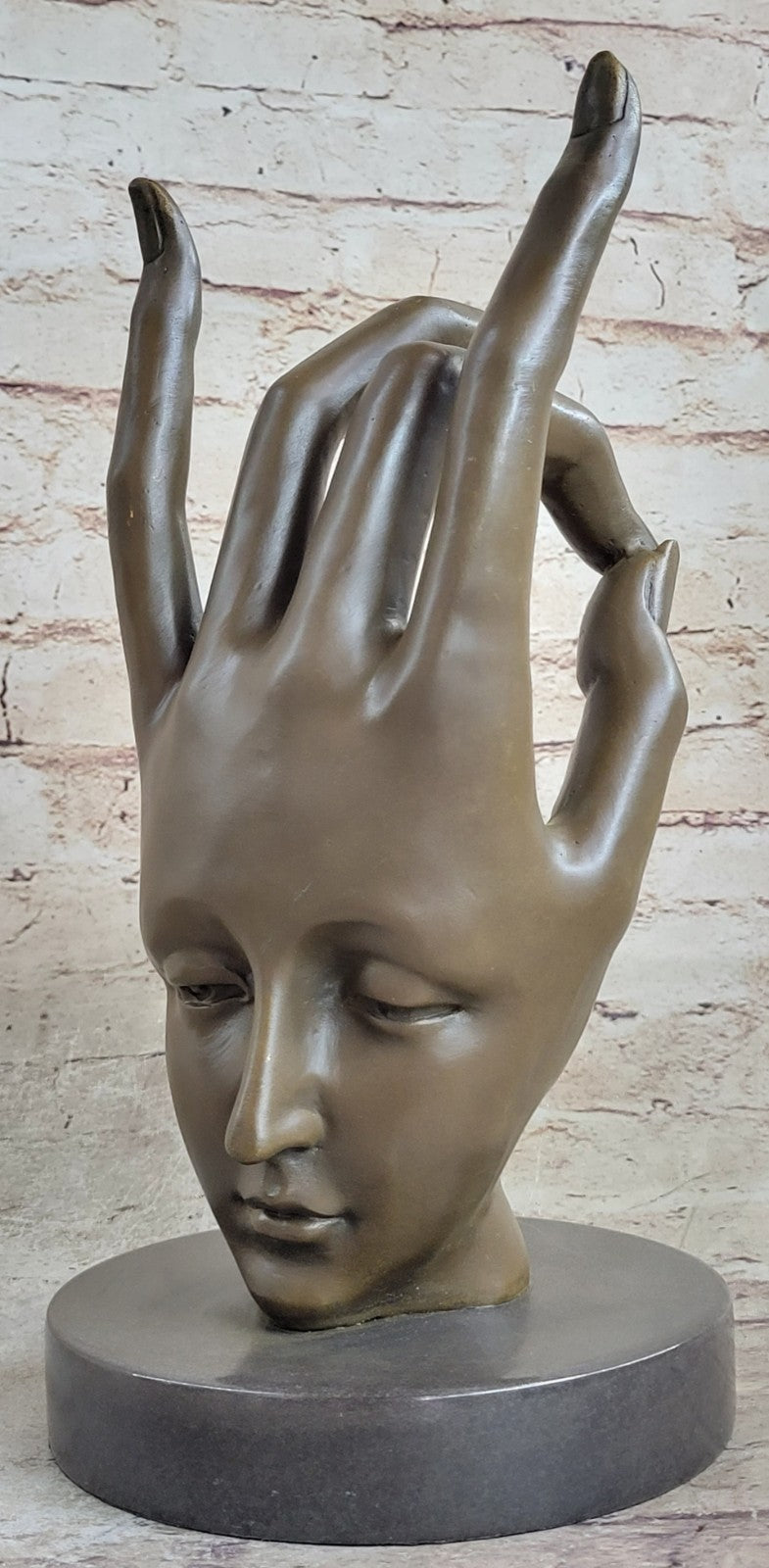 SALVADOR DALI ¨LARGE HAND BRONZE SCULPTURE SIGNED &SEALED FIGURINE FIGURE GIFT