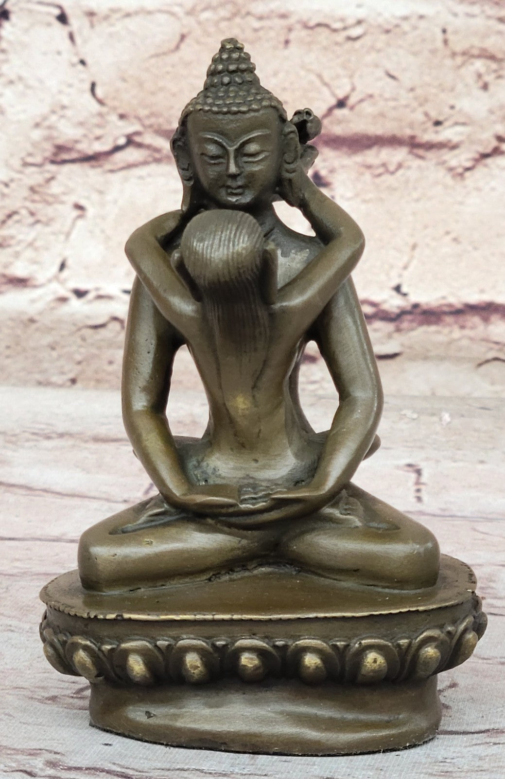 Hevajra Mandkesvara Nude Budda Yab-Yum Statue Rare Vintage Artwork