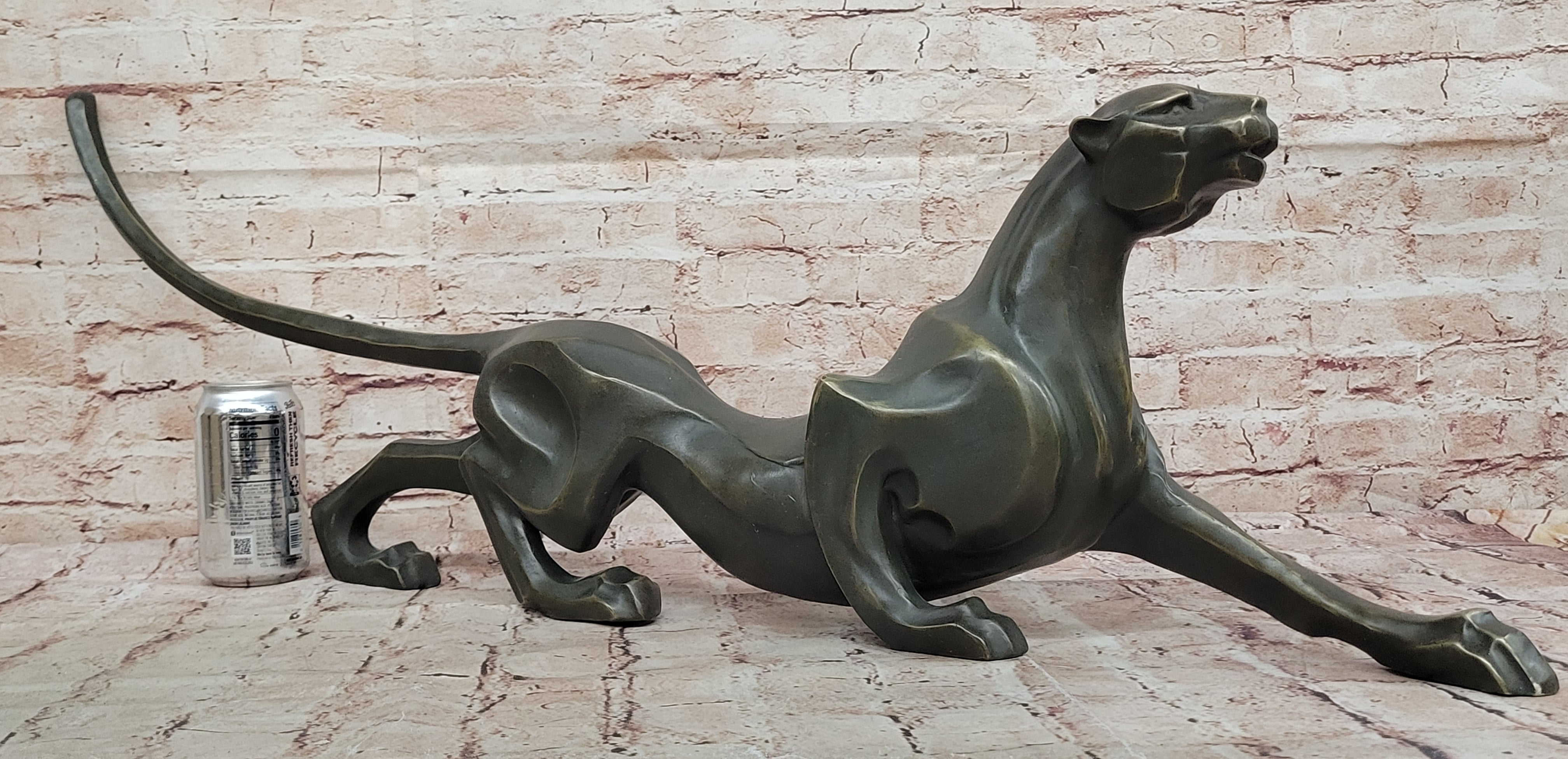 Williams Panther Bronze Sculpture Statue Abstract Animal Home Office Decoration