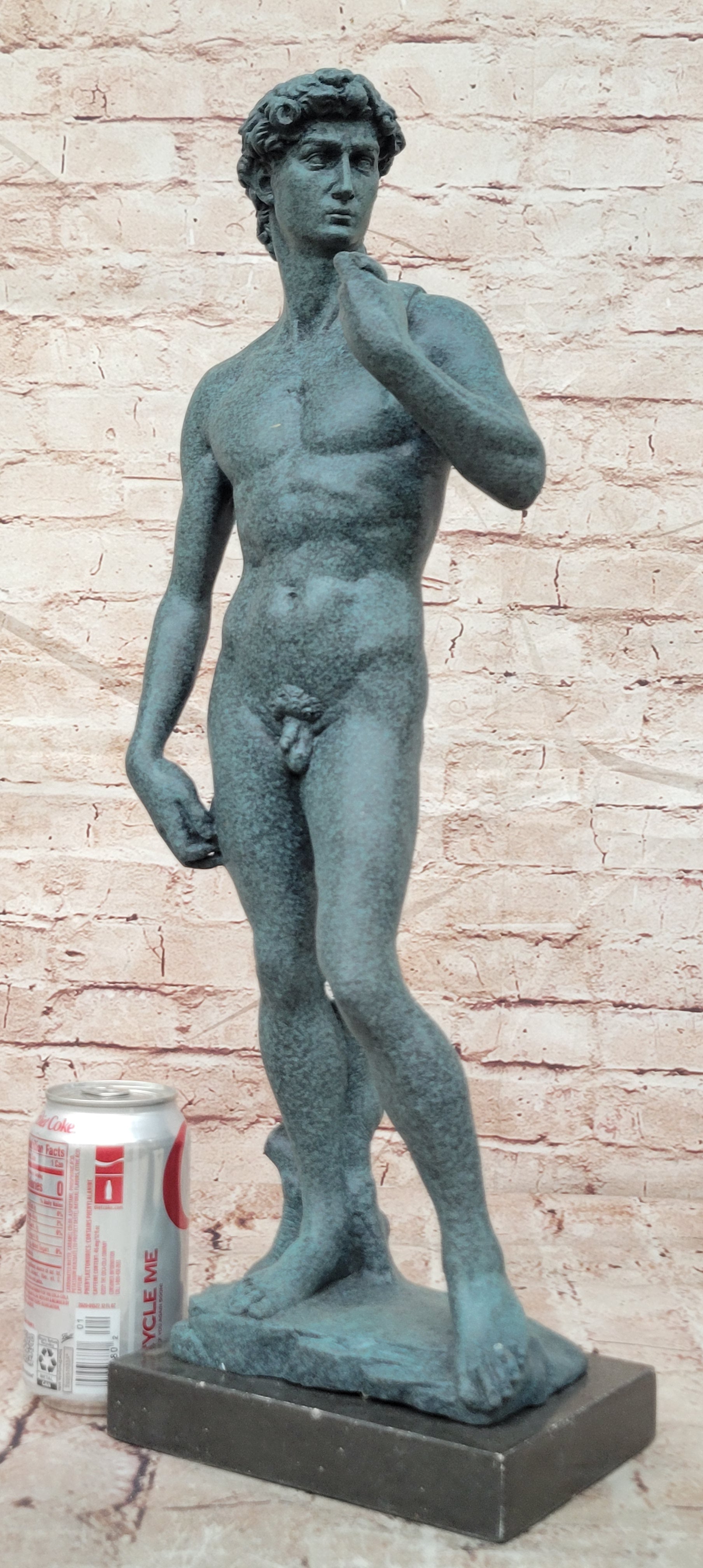 Michelangelo David Bronze Sculpture Large Size Classical Art Statue Decor