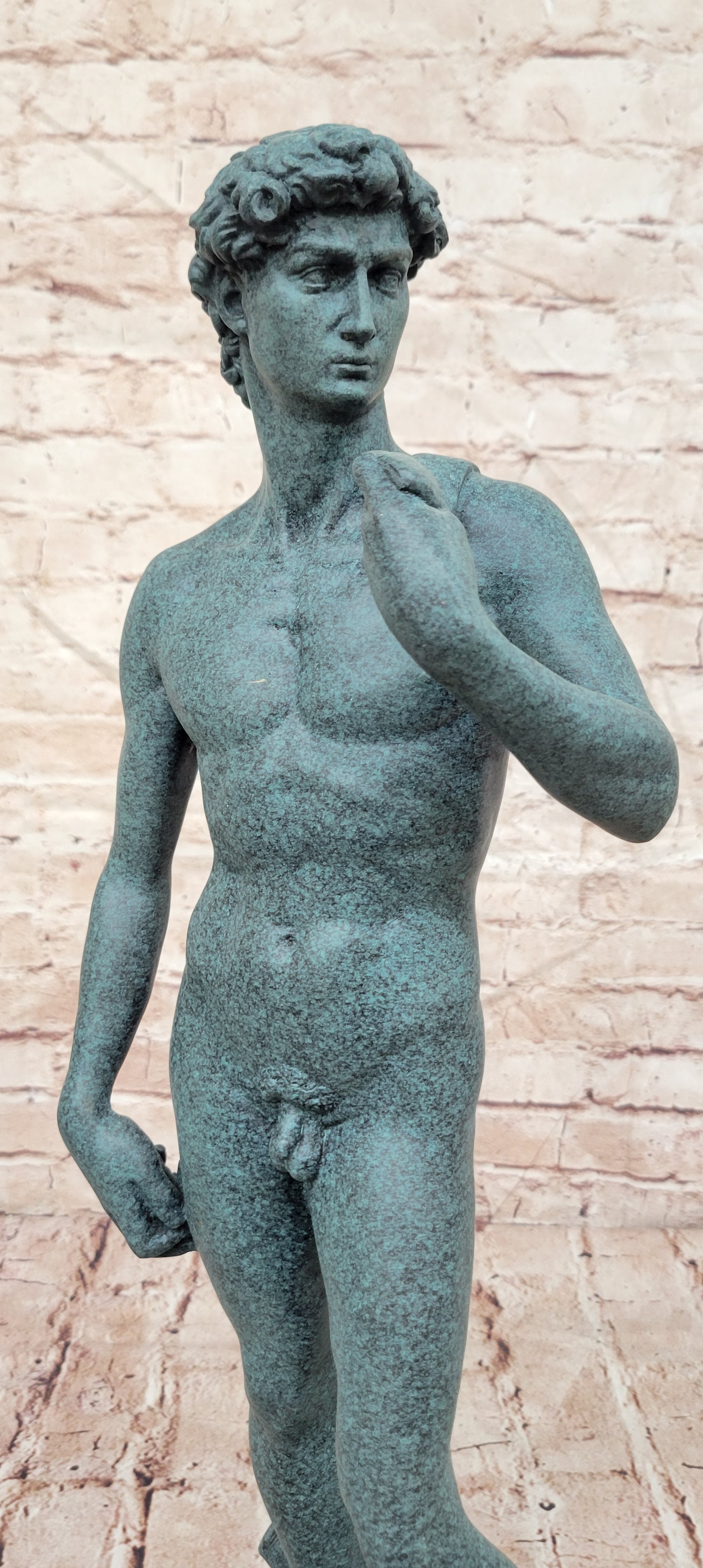 Michelangelo David Bronze Sculpture Large Size Classical Art Statue Decor
