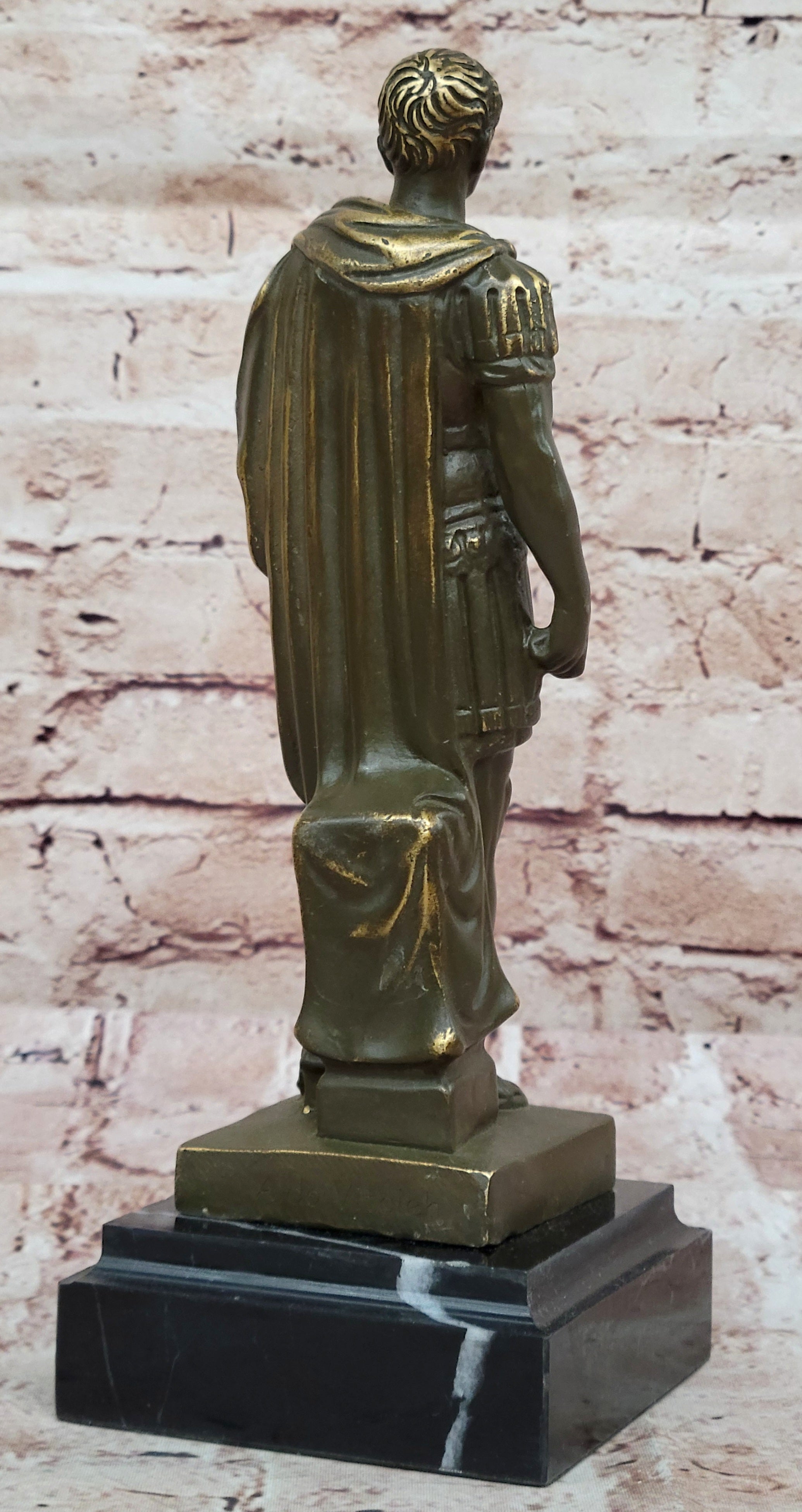 Powerful Bronze Sculpture Statue of Roman Statesman Julius Caesar Figurine