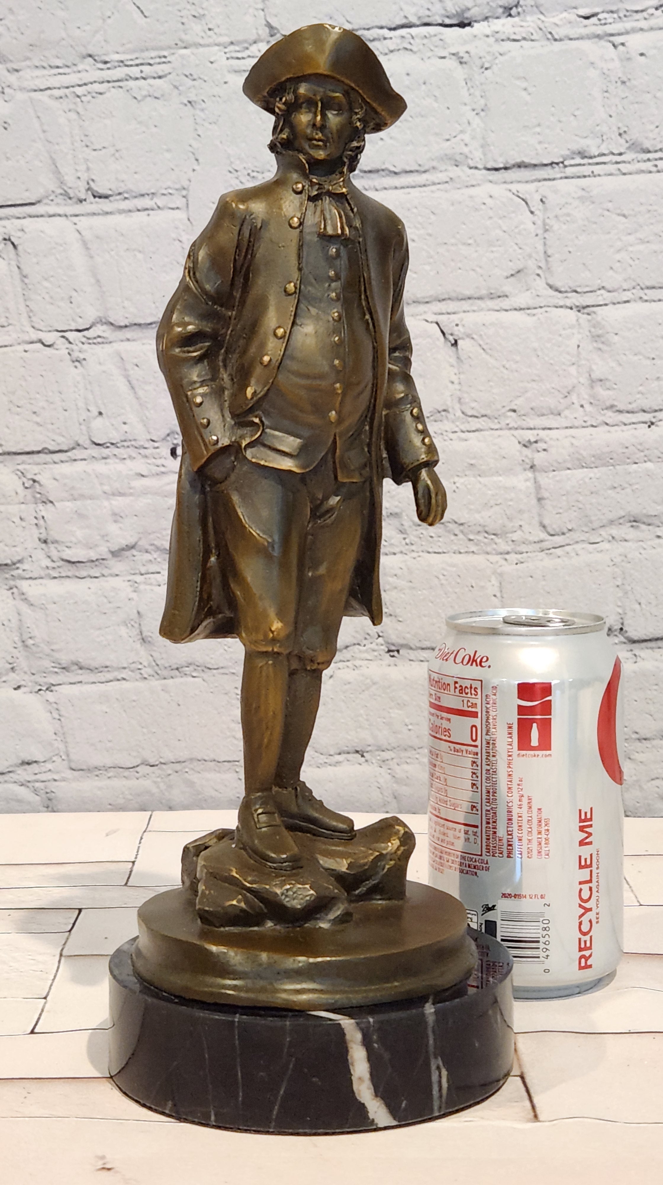 Lopez Bronze Napoleon Sculpture French Commander Statue Historical Art Decor