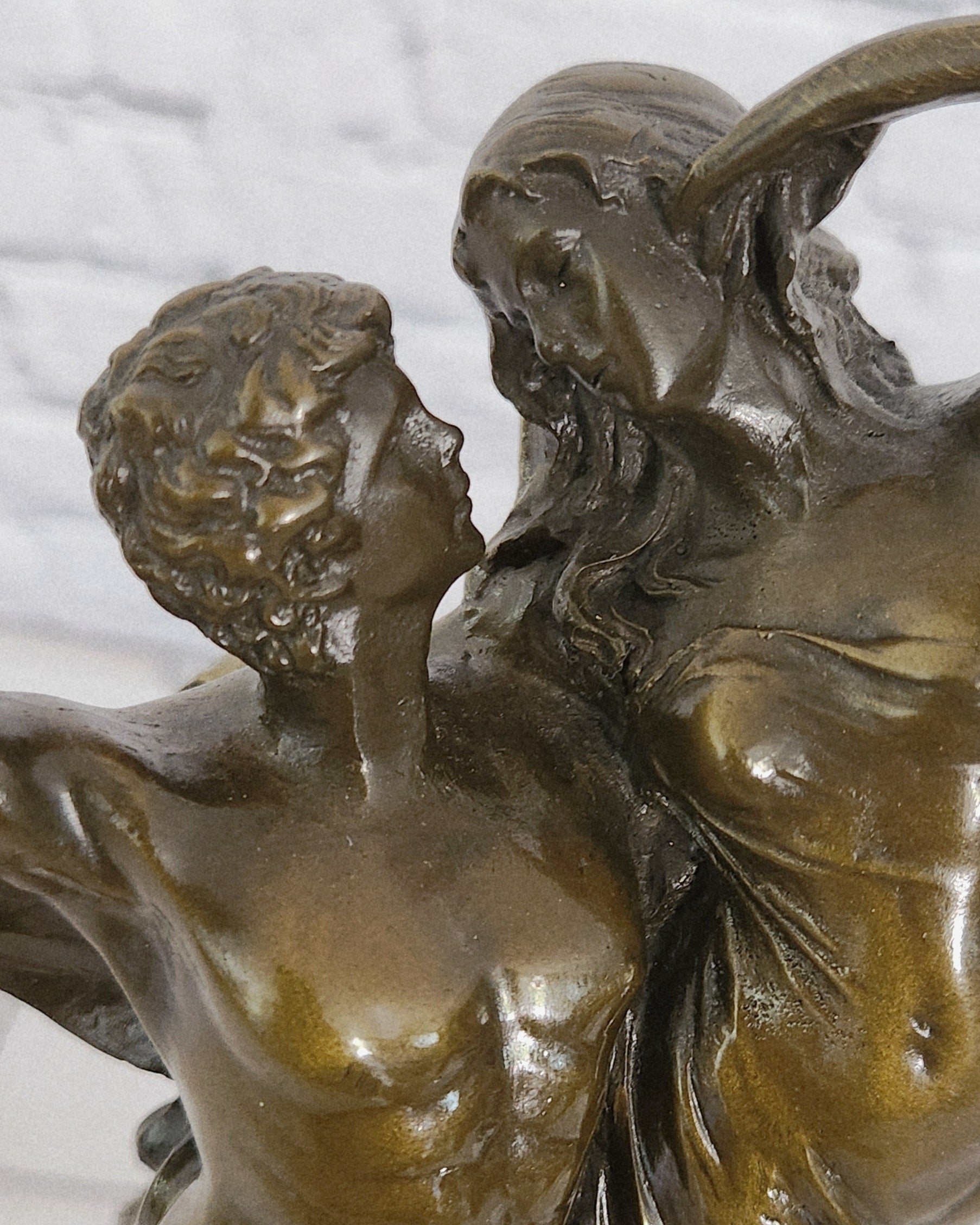 Floating Eros Psyche Bronze Sculpture Love Romance Mythology Fine Art Gift Artwork