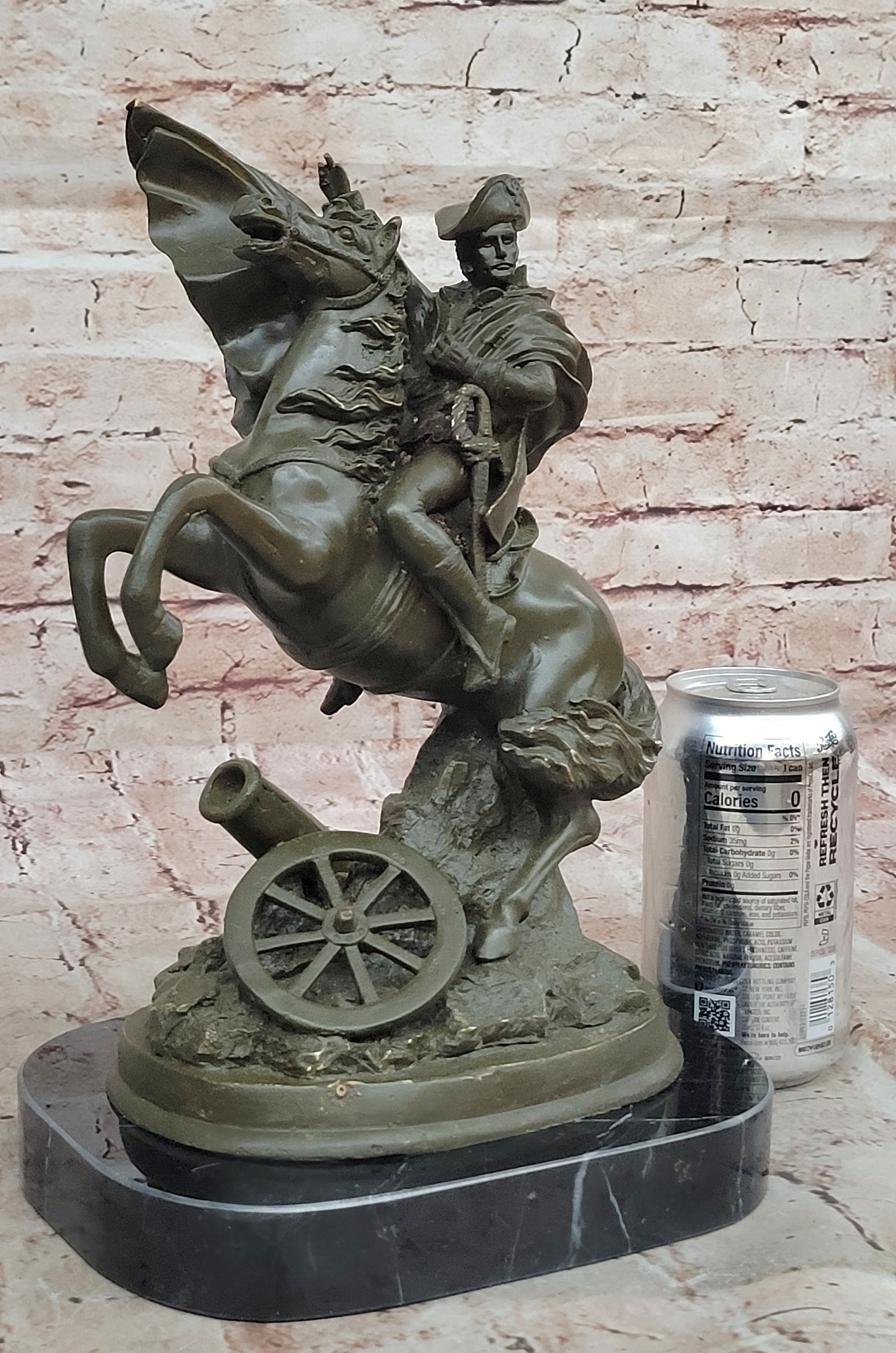 Hot Cast Bronze Sculpture of Napoleon Bonaparte on Horse Historical Statue French Decor