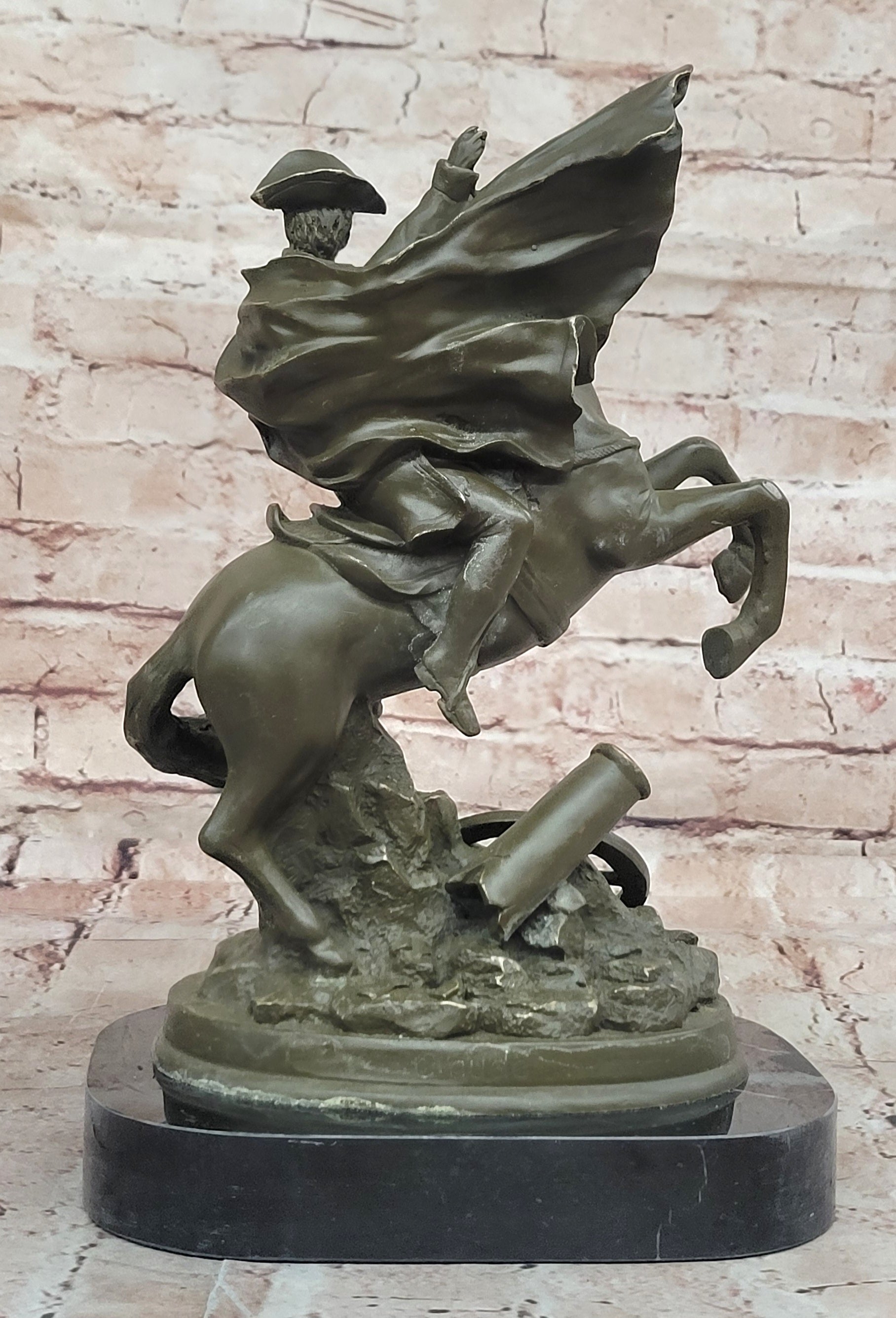 Hot Cast Bronze Sculpture of Napoleon Bonaparte on Horse Historical Statue French Decor