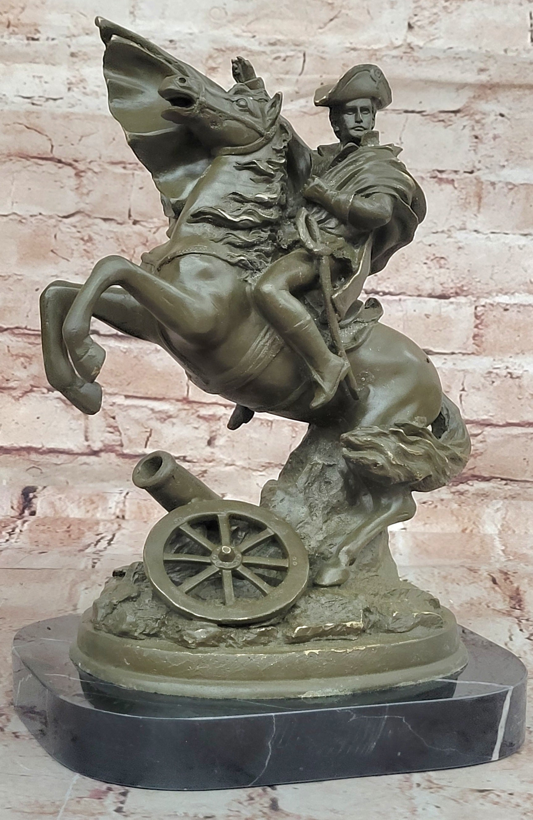 Hot Cast Bronze Sculpture of Napoleon Bonaparte on Horse Historical Statue French Decor