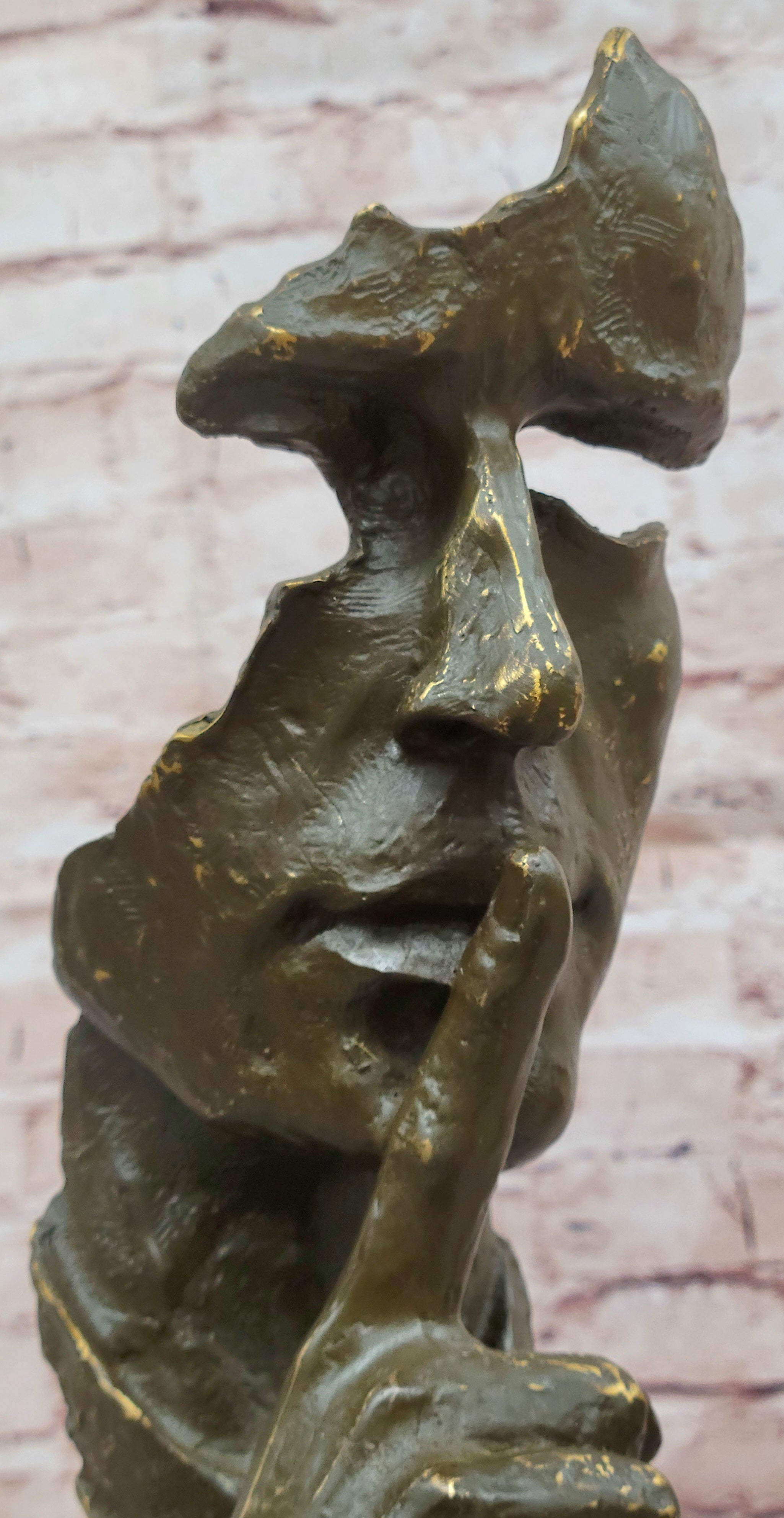 Modern Art Bronze Sculpture Statue by Salvador Dali Silent Man Collectible Home Figurine