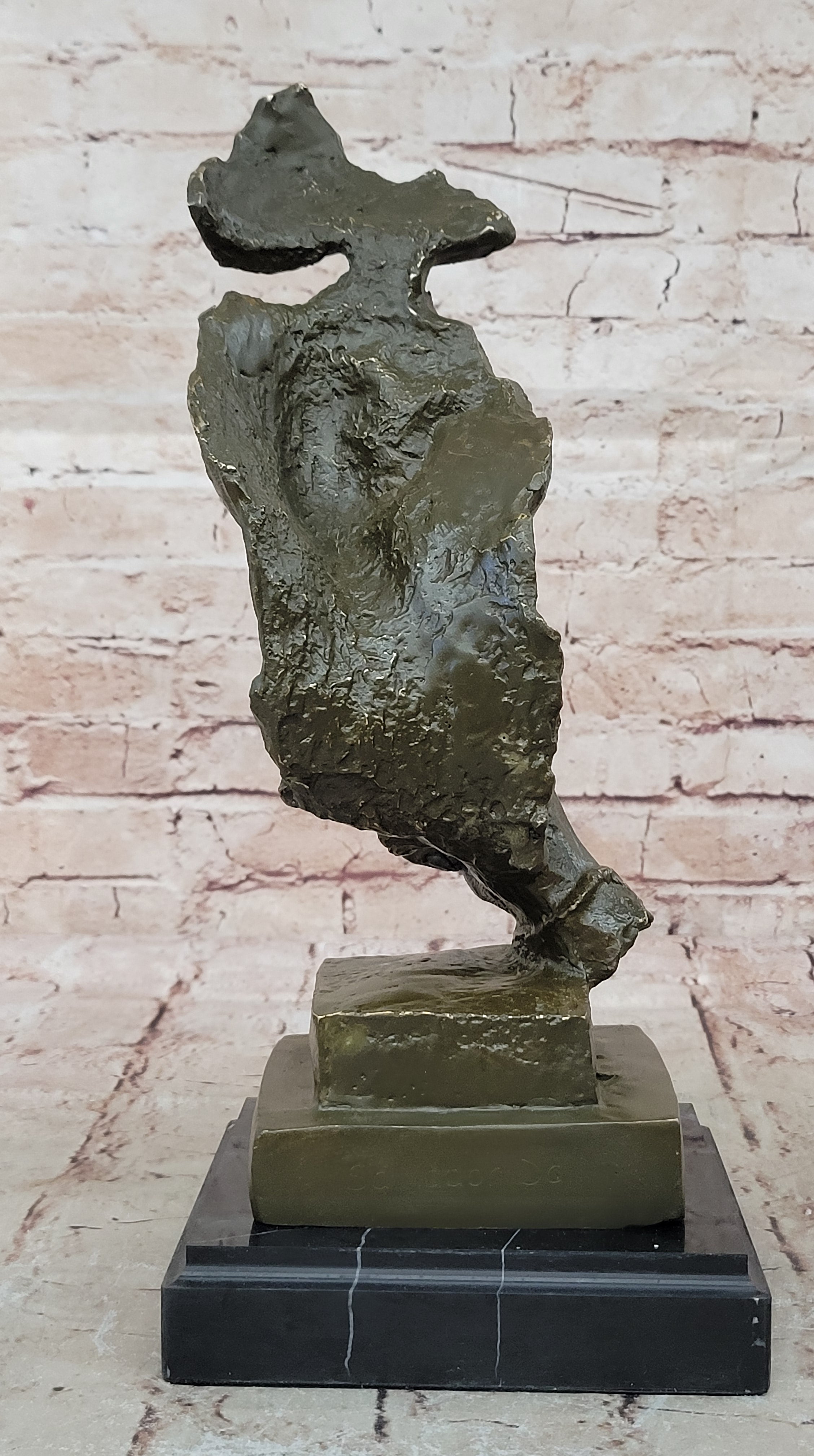 Modern Art Bronze Sculpture Statue by Salvador Dali Silent Man Collectible Home Figurine