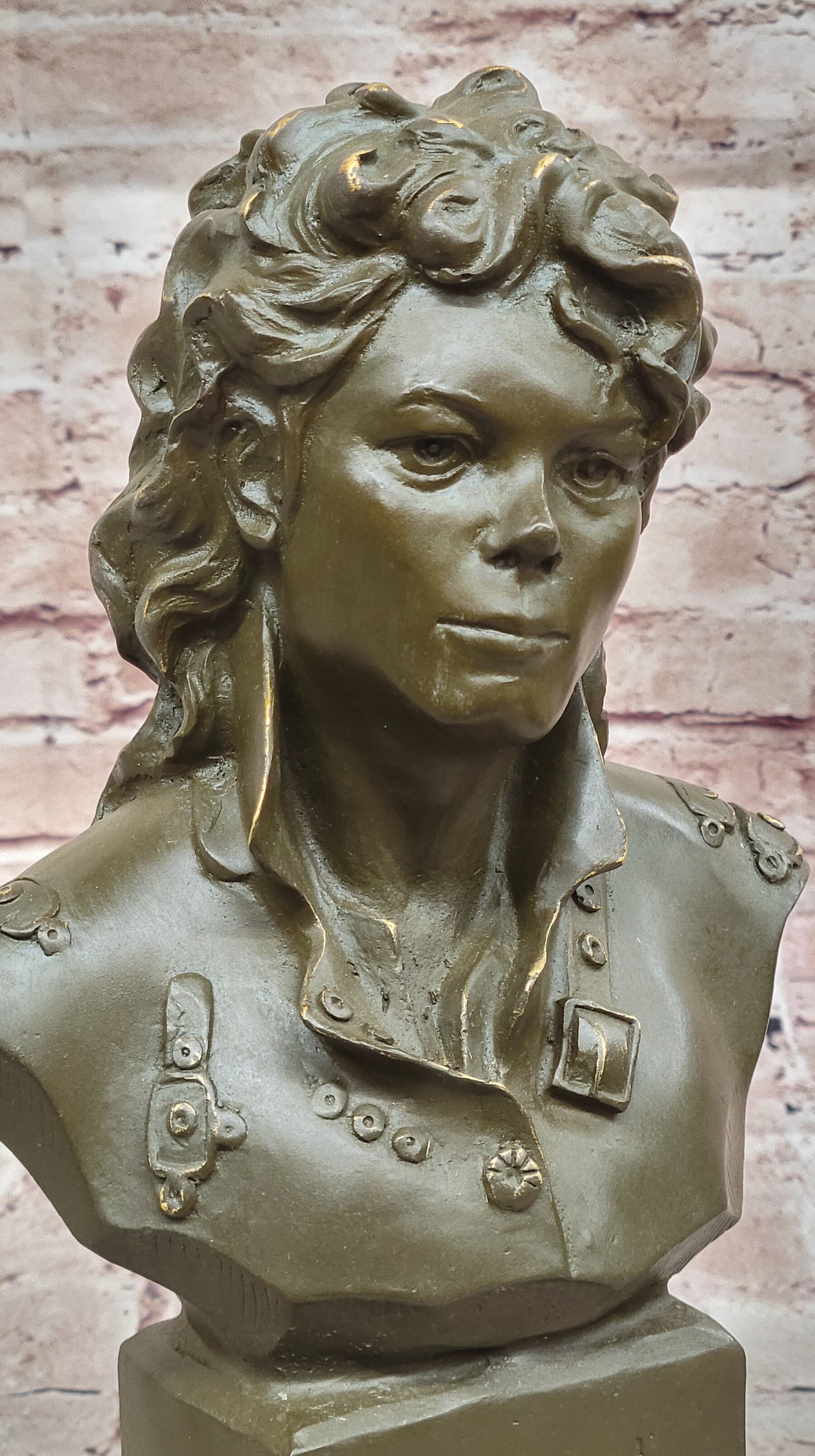 Limited Edition Michael Jackson Head Bust Sculpture Signed by Mavchi Music Icon Collectible