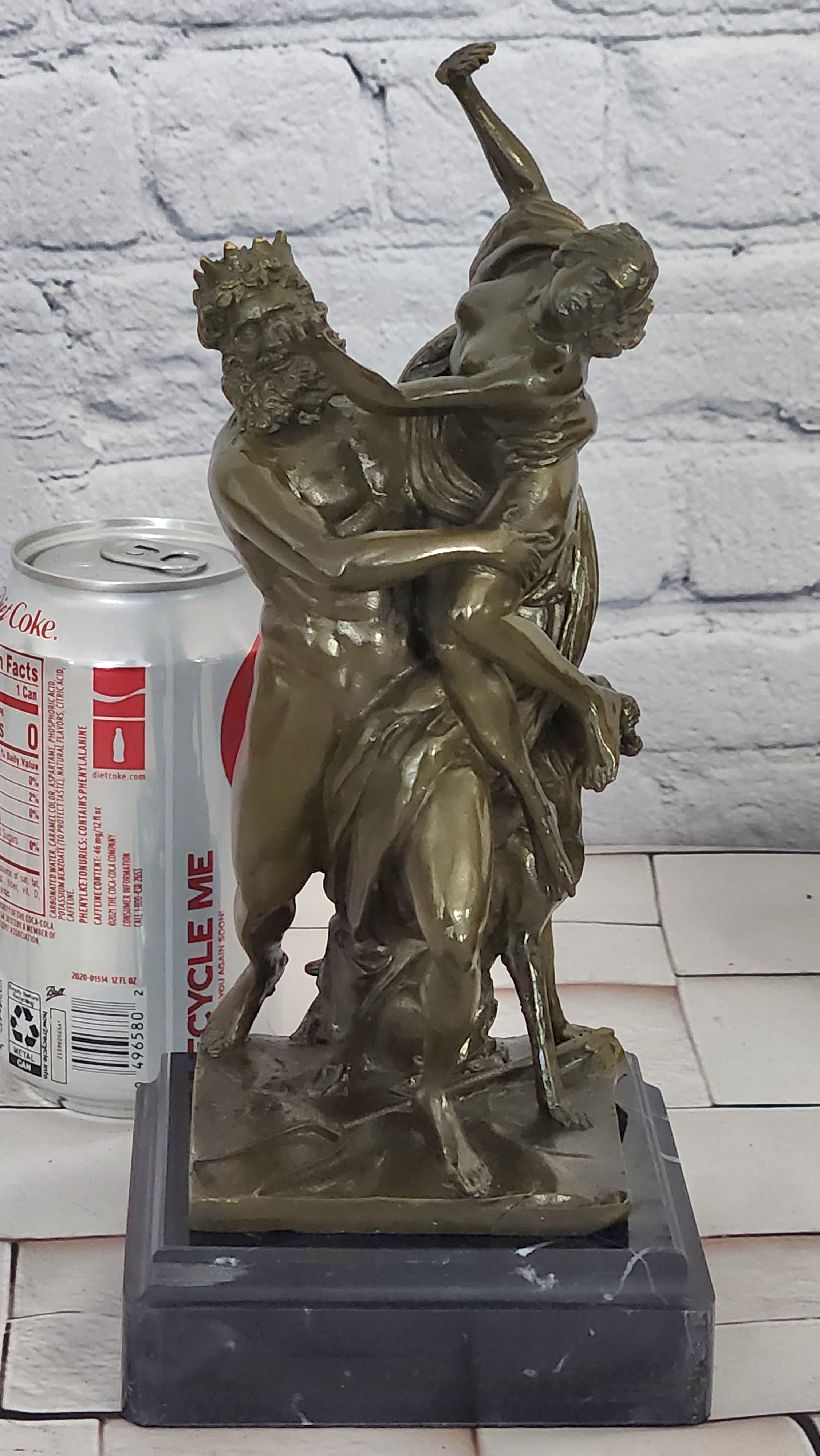 Greek Mythology Bronze Statue Hades and Persephone Signed Phidias Art Piece