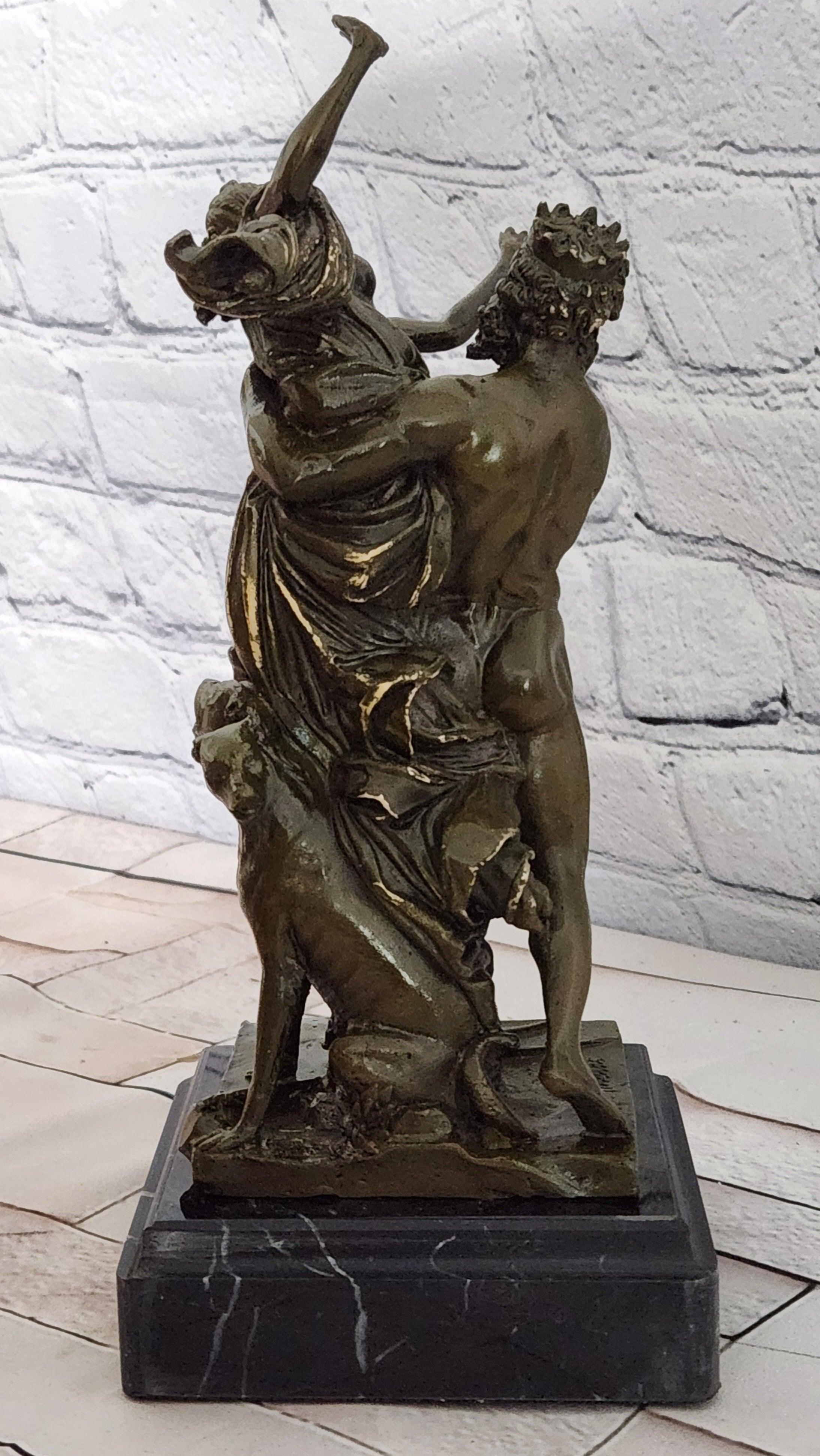 Greek Mythology Bronze Statue Hades and Persephone Signed Phidias Art Piece