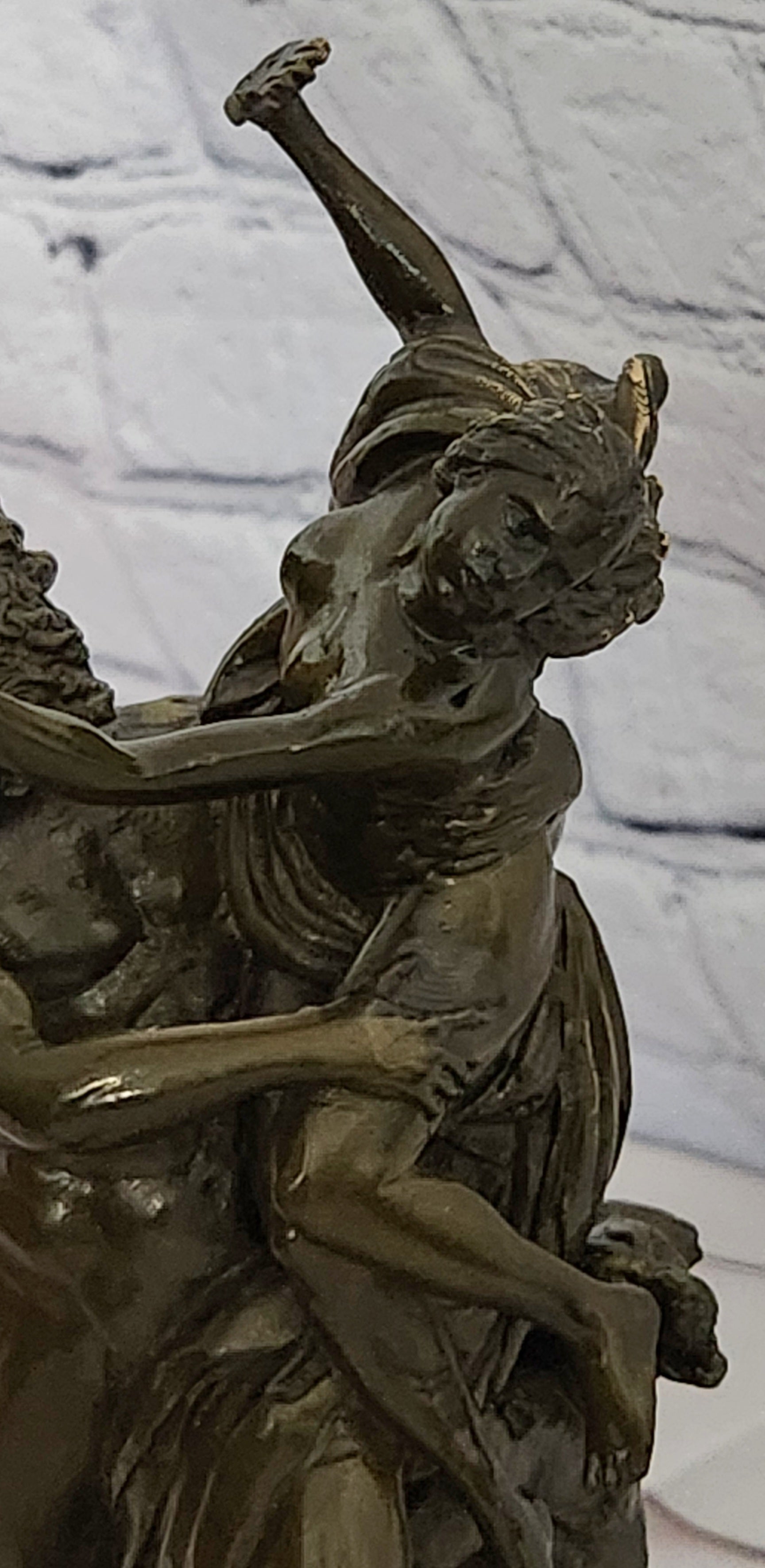 Greek Mythology Bronze Statue Hades and Persephone Signed Phidias Art Piece