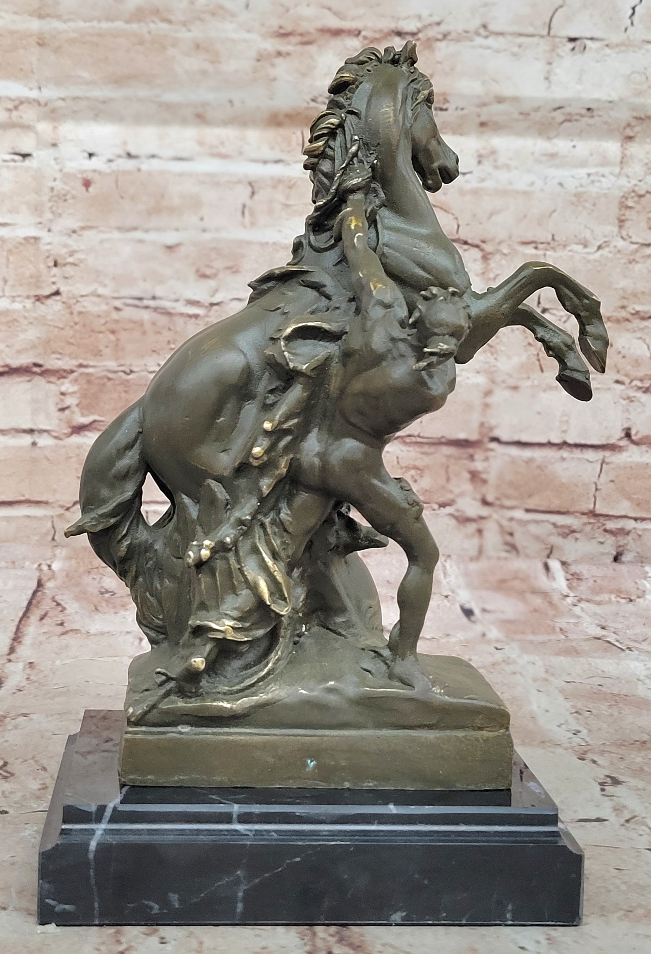 Aldo Vitaleh Bronze Sculpture Marly Horse Stallion Statue Hand Made Collectible Art