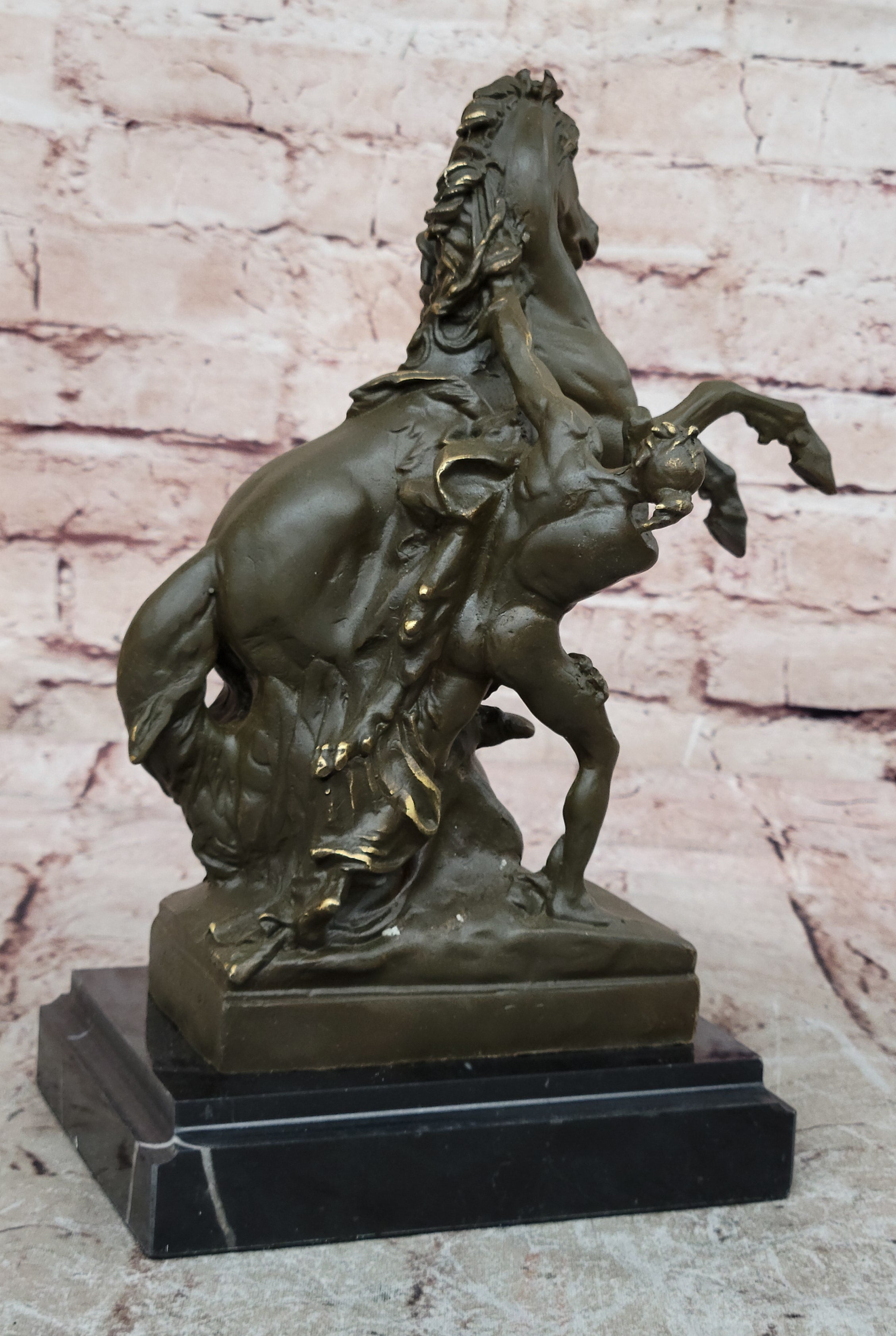 Aldo Vitaleh Bronze Sculpture Marly Horse Stallion Statue Hand Made Collectible Art