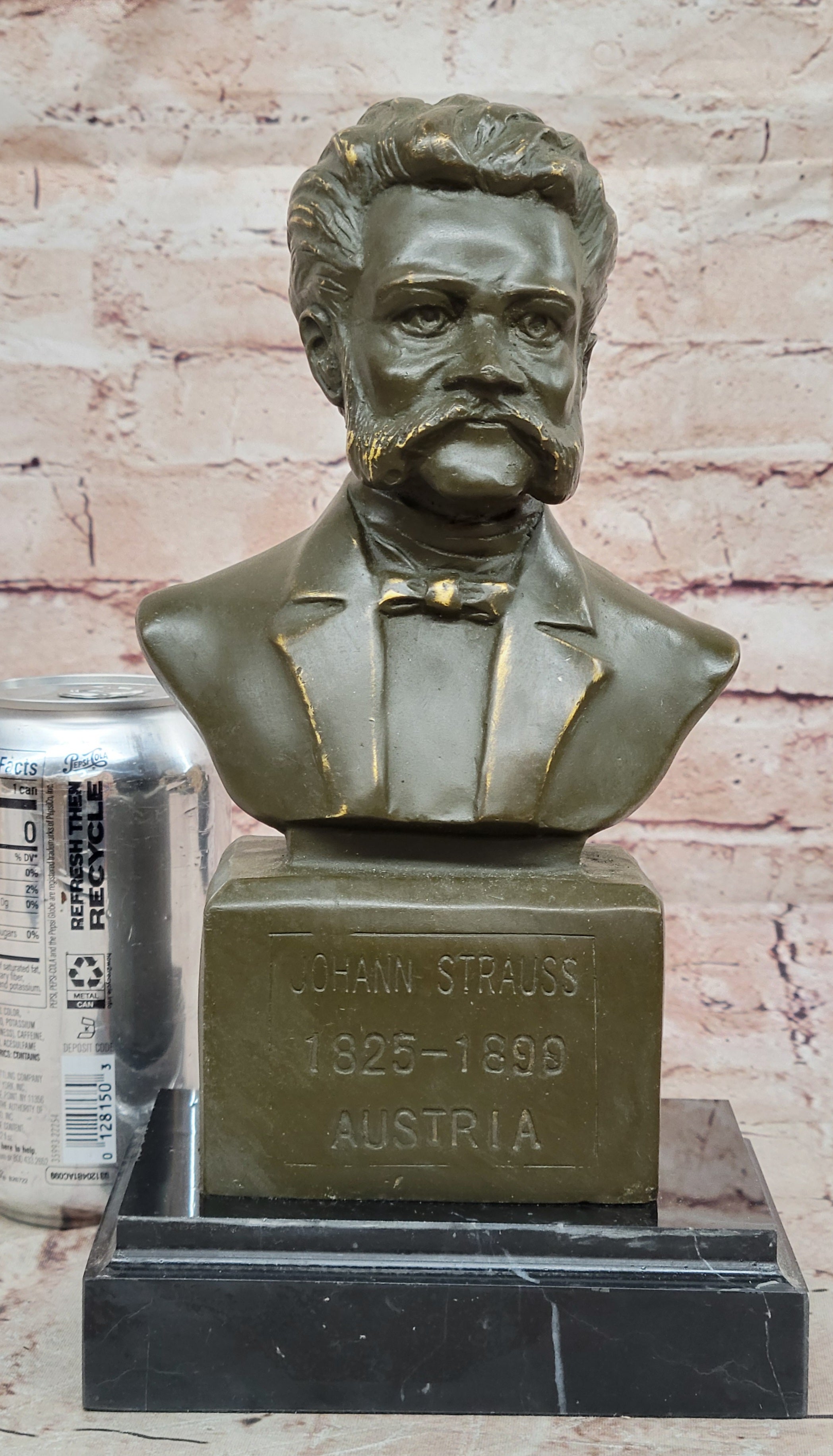 Bronze Statue Sculpture of Johann Strauss Classical Music Icon Western Art Decor