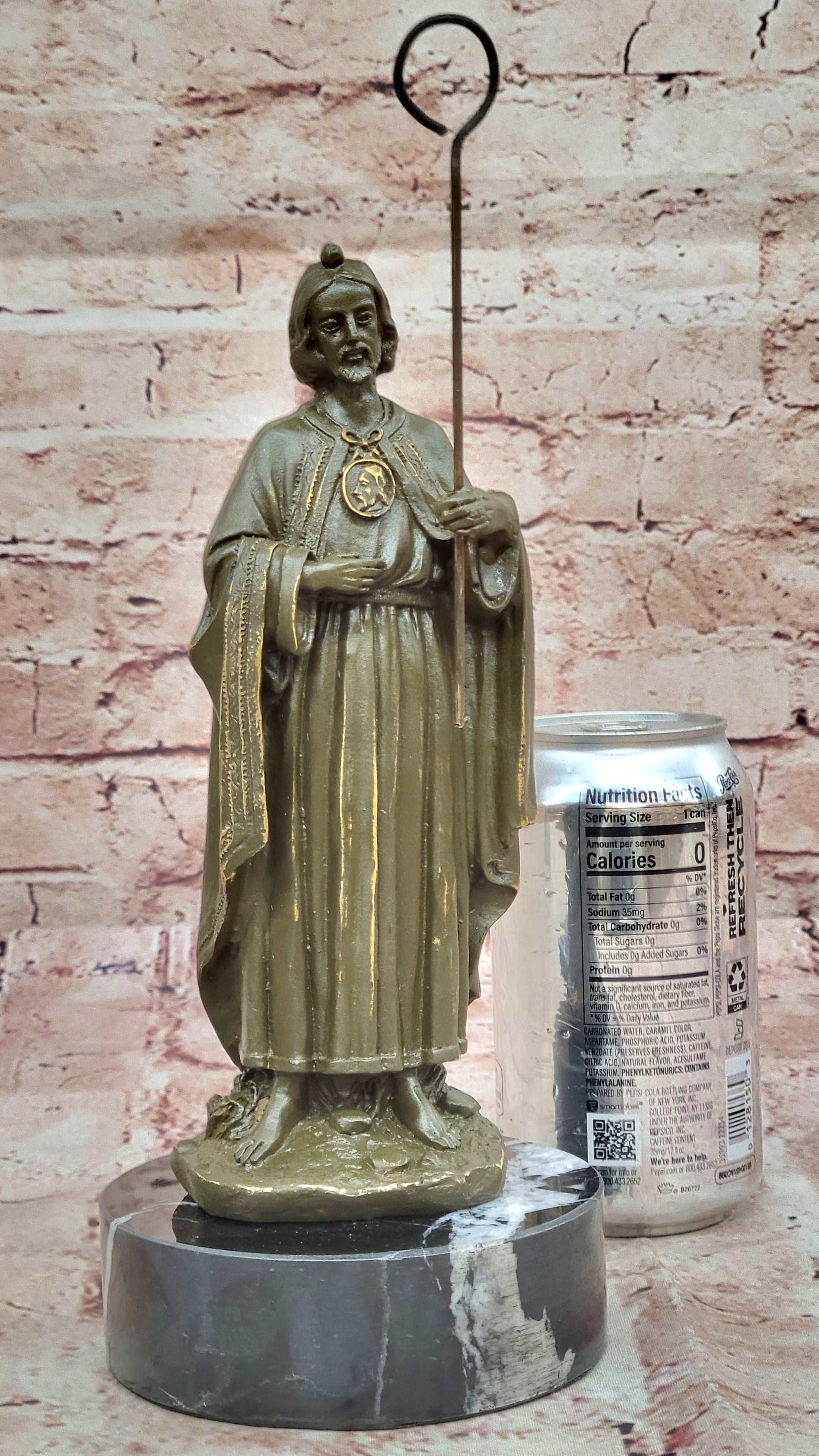 Authentic Bronze Saint Joseph Statue – Handcrafted Religious Decor for Home or Sanctuary