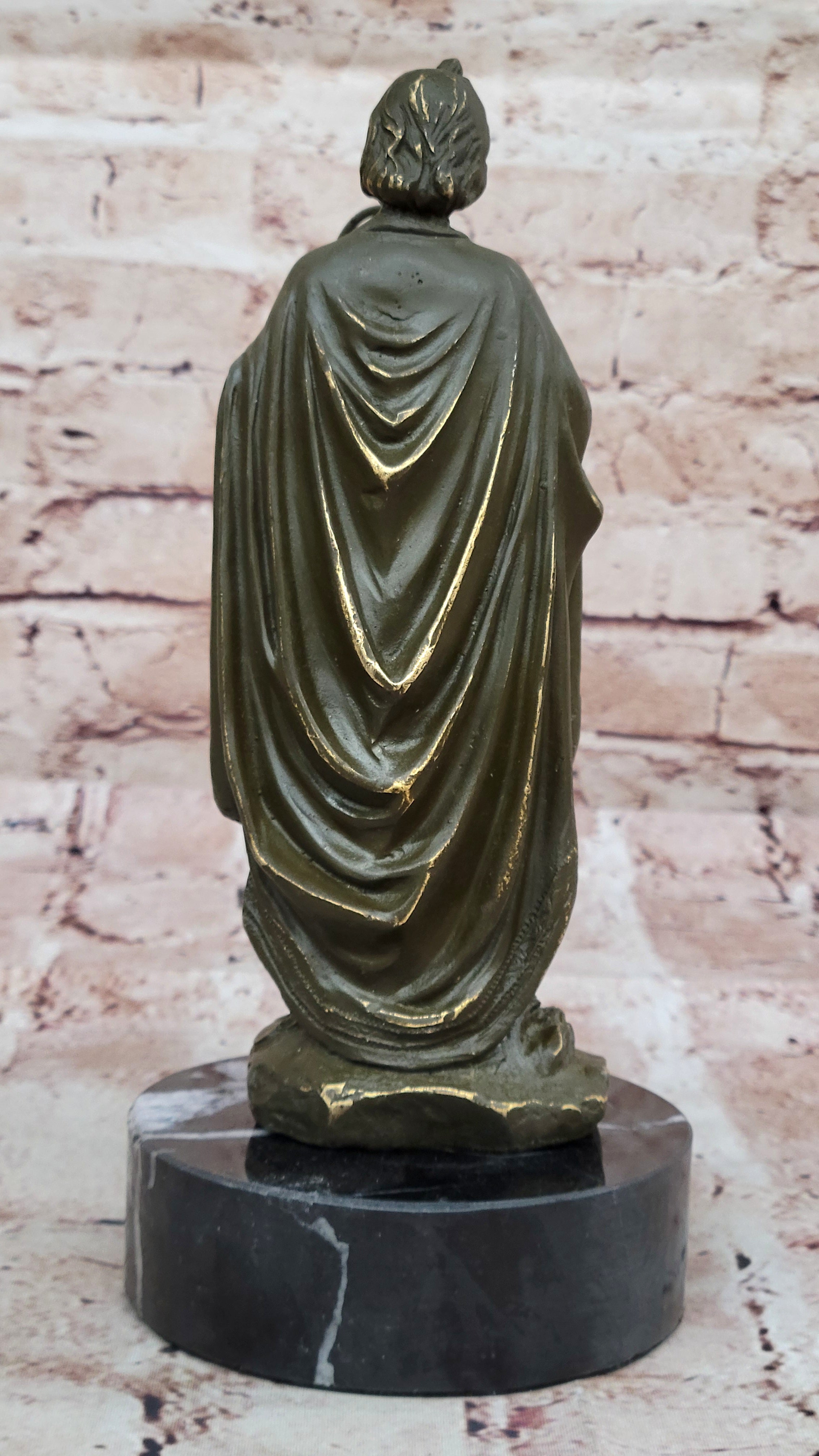 Authentic Bronze Saint Joseph Statue – Handcrafted Religious Decor for Home or Sanctuary
