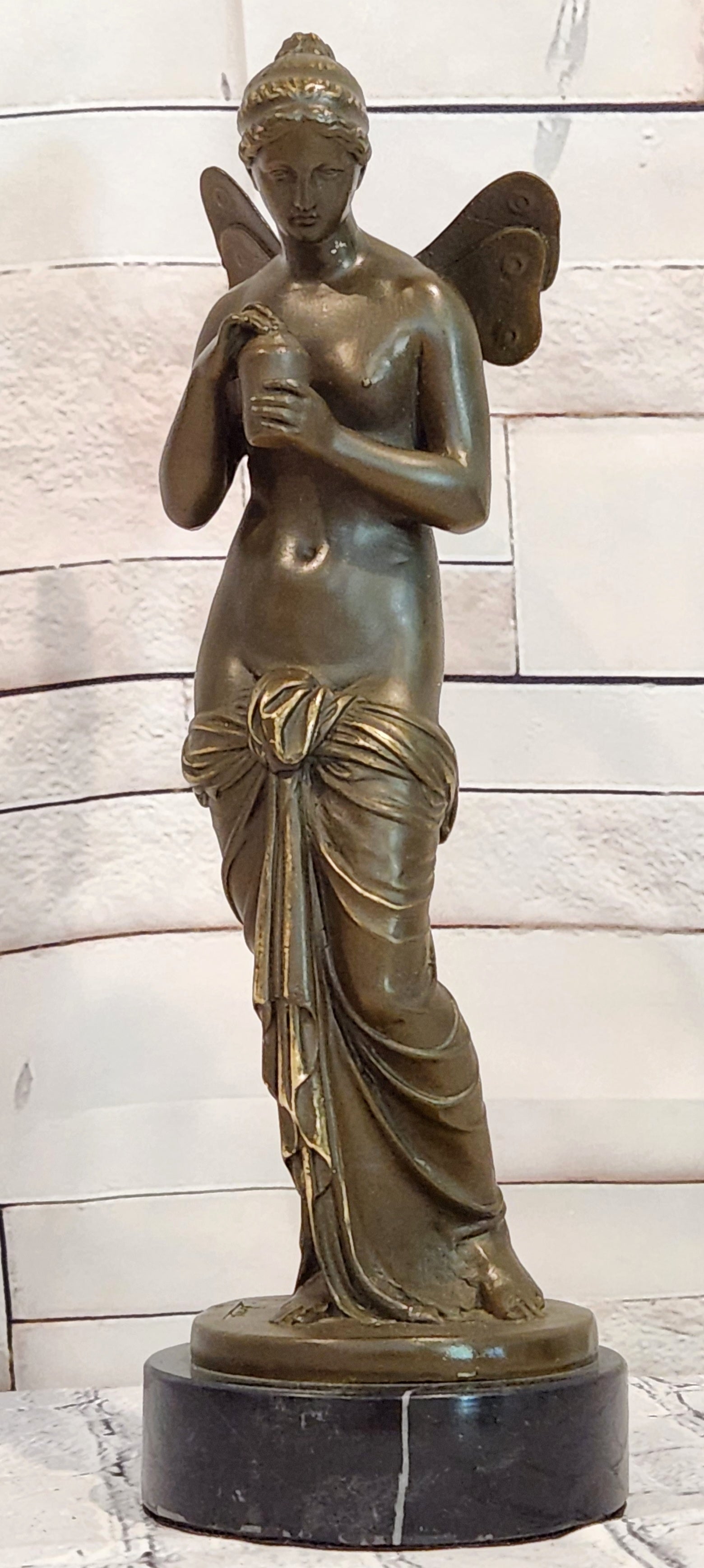 Bronze Psyche Sculpture by Annie Greek Mythology Maiden Fine Art Statue
